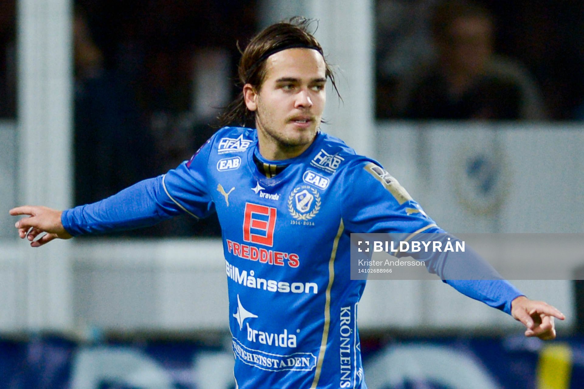 Halmstads Kristinn Steindorsson jublar