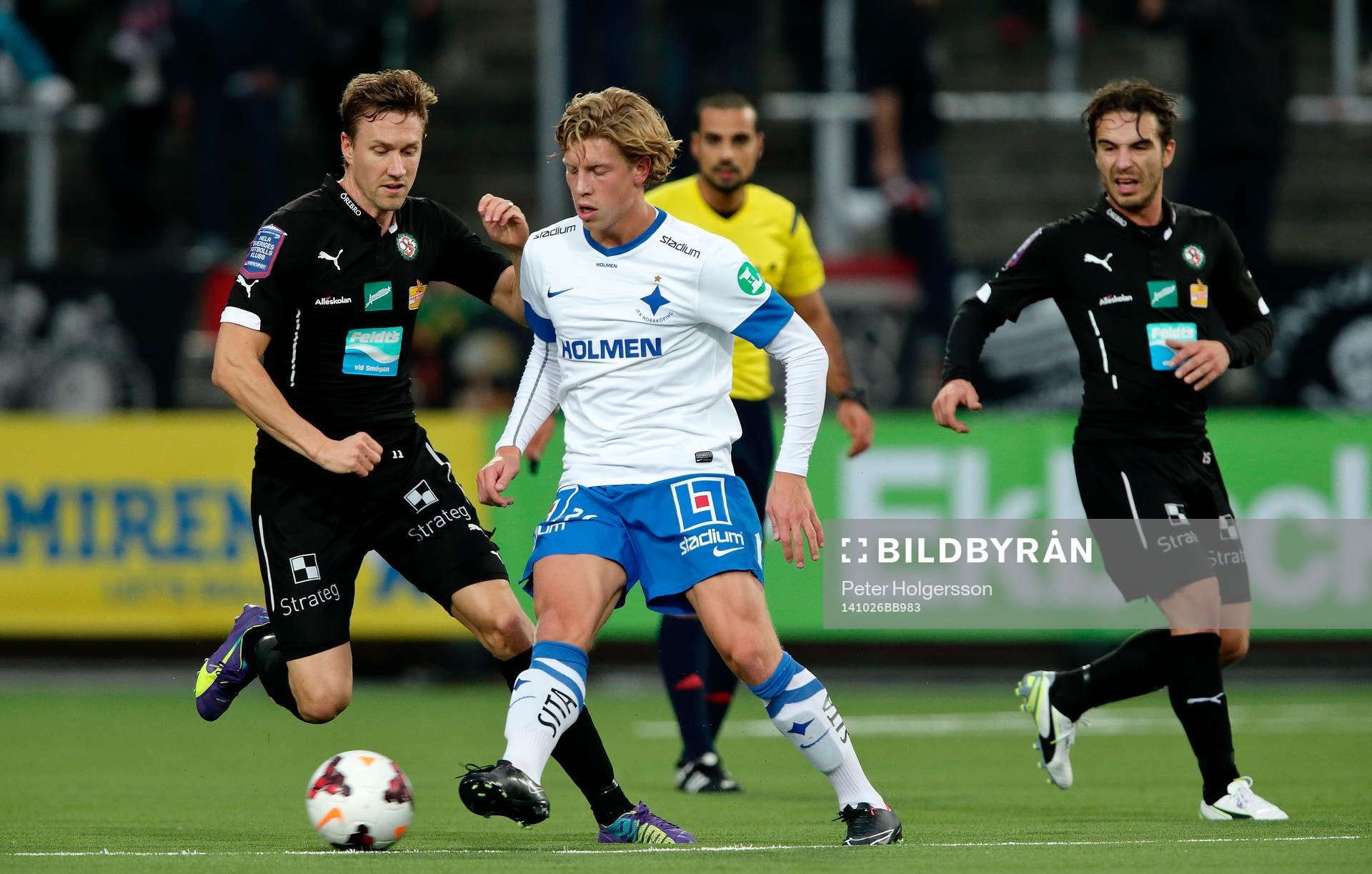 Örebros Marcus Pode och Norrköpings Alexander Fransson