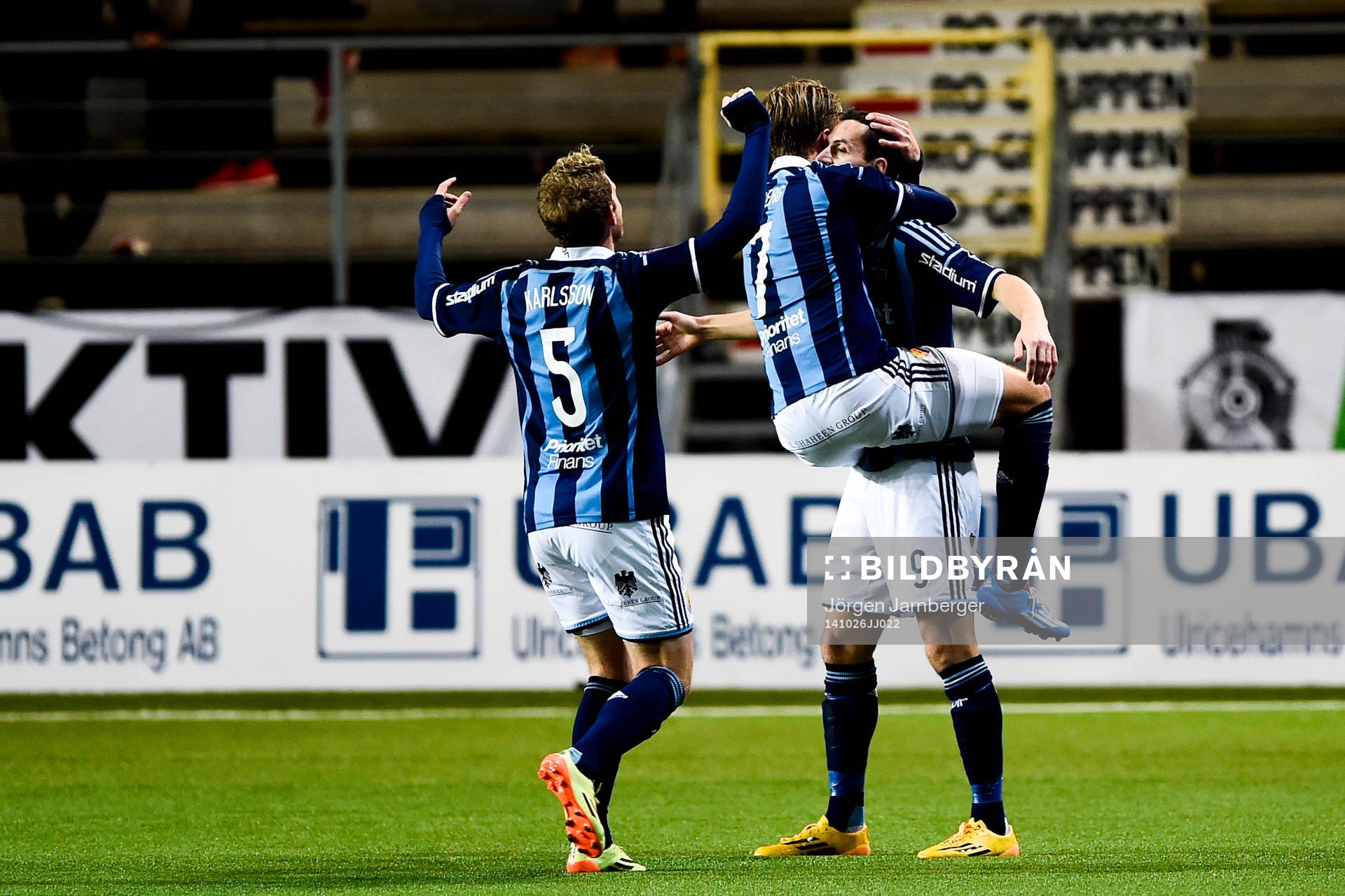 Djurgårdens spelare jublar