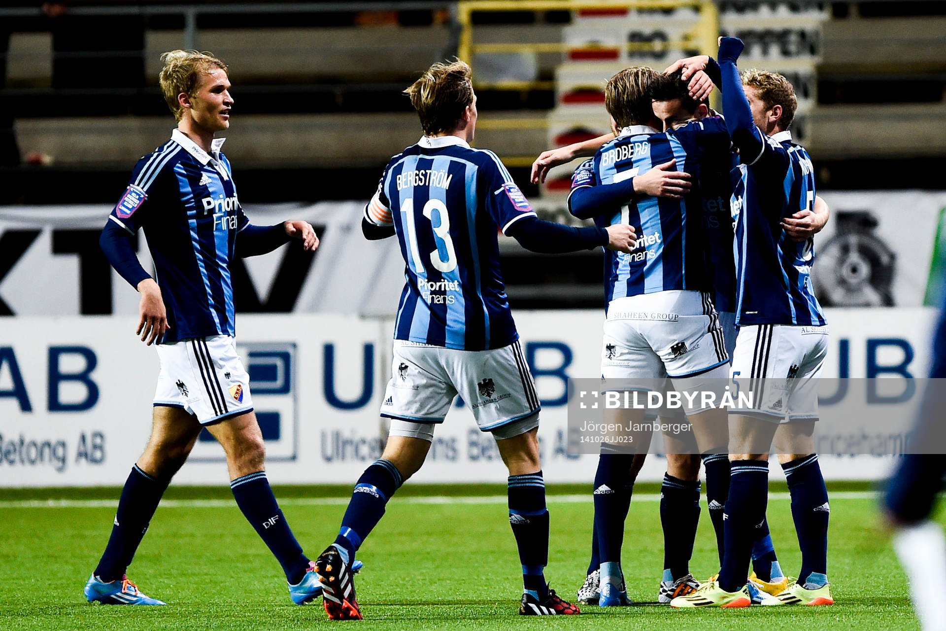 Djurgårdens spelare jublar