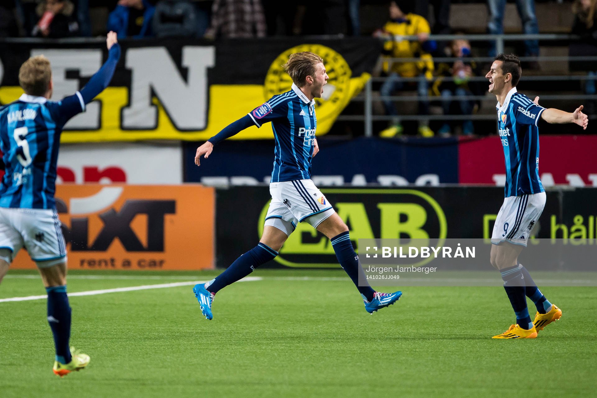 Djurgårdens spelare jublar