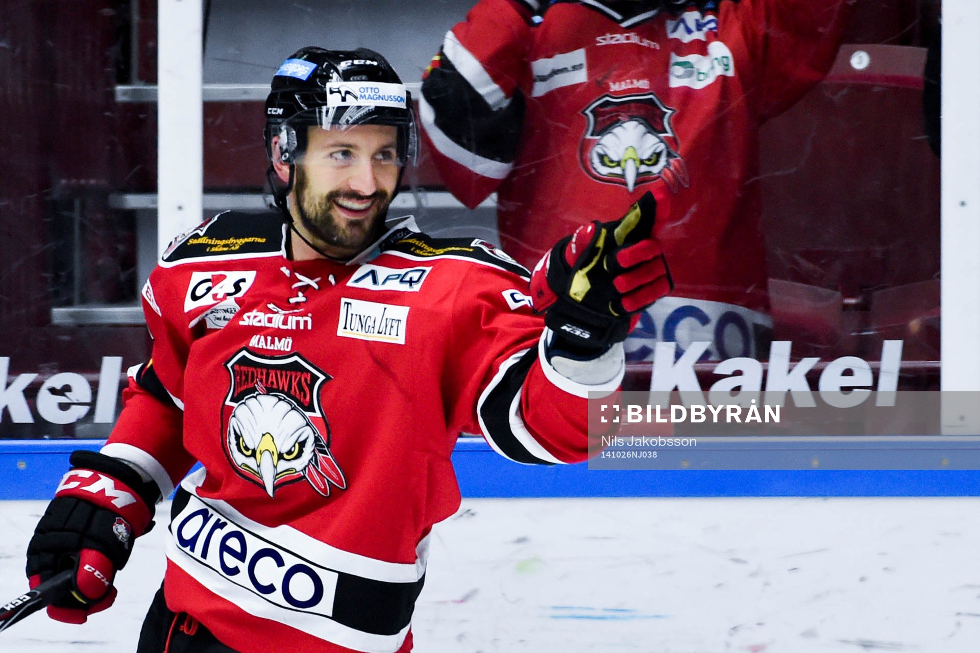 Malmö Redhawks Colin Stuart jublar