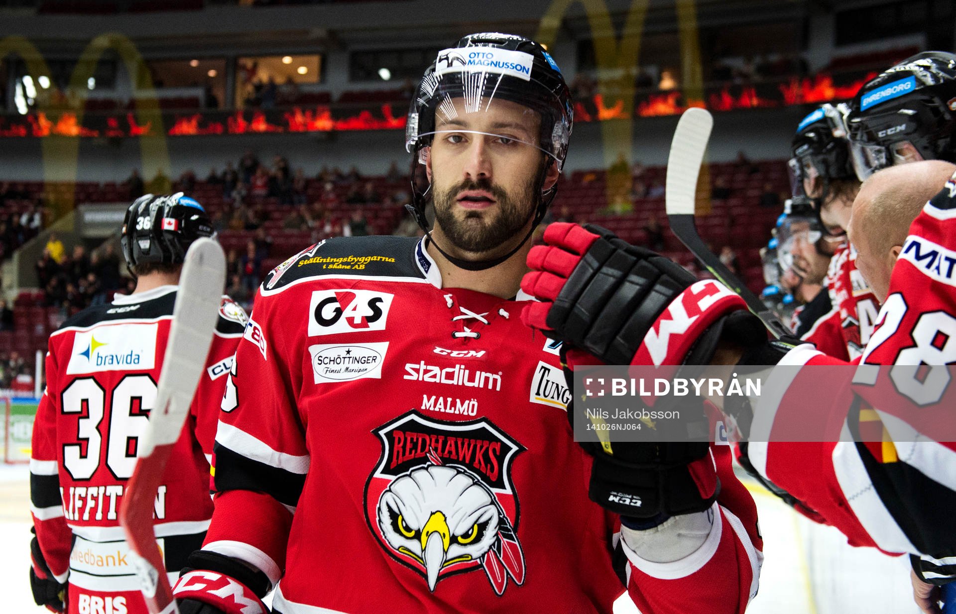 Malmö Redhawks Colin Stuart jublar
