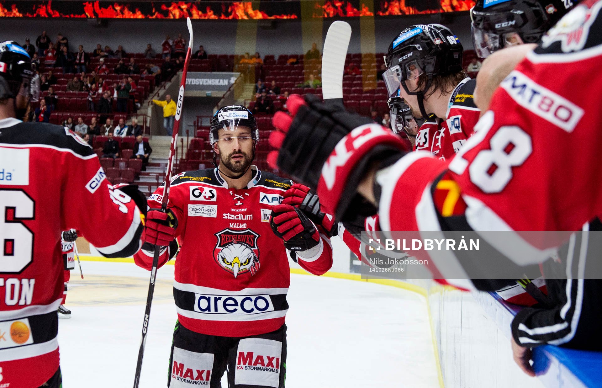 Malmö Redhawks Colin Stuart jublar