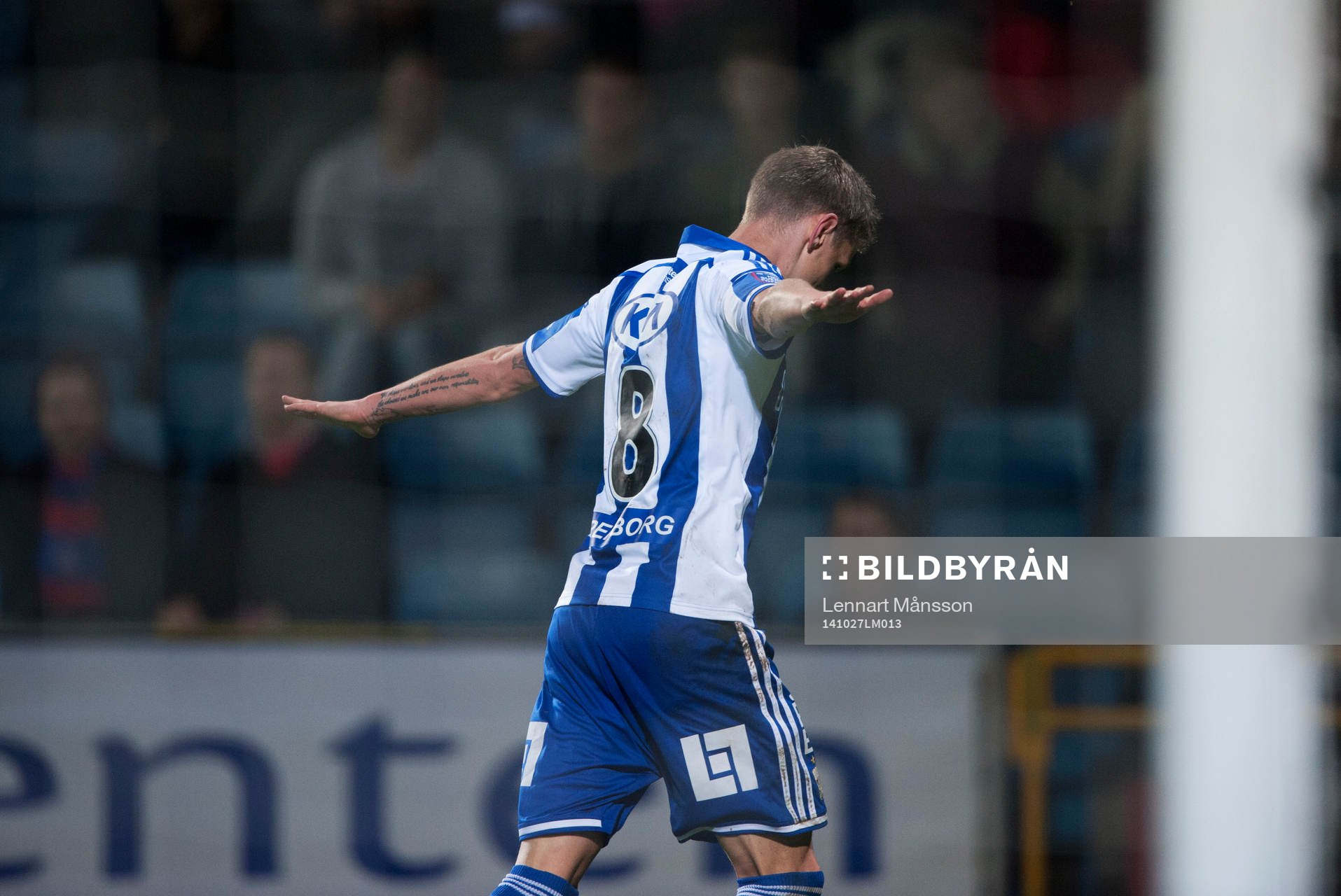 IFK Göteborgs Sören Rieks har gjort 0-3 och jublar i