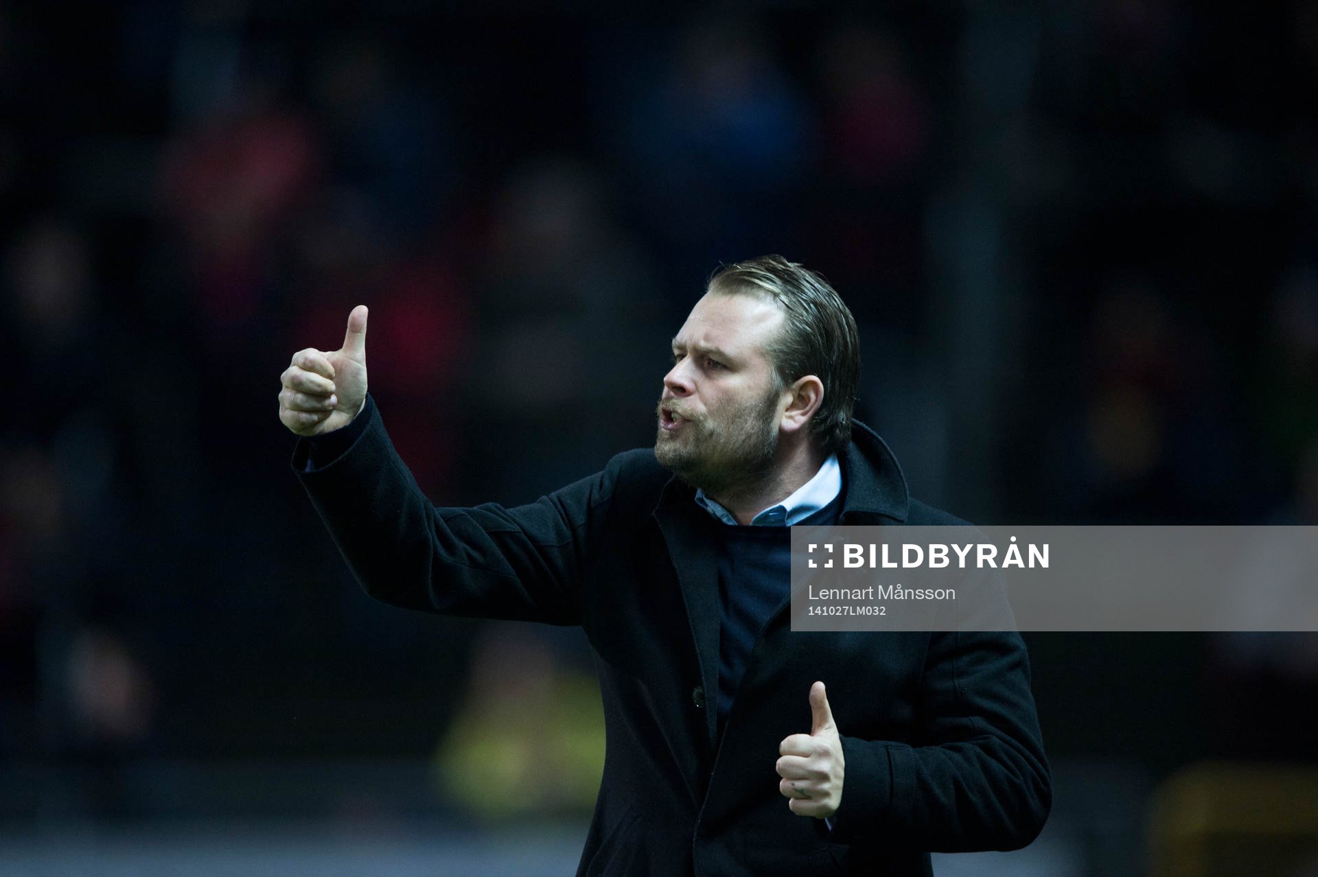 IFK Göteborgs tränare Mikael Stahre  i matchen i
