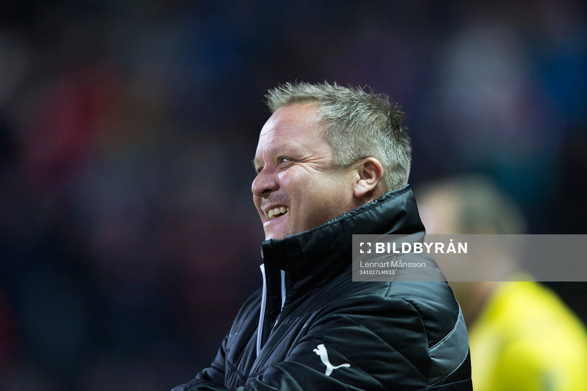 Helsingborgs tränare Roar Hansen  i matchen i allsvenskan