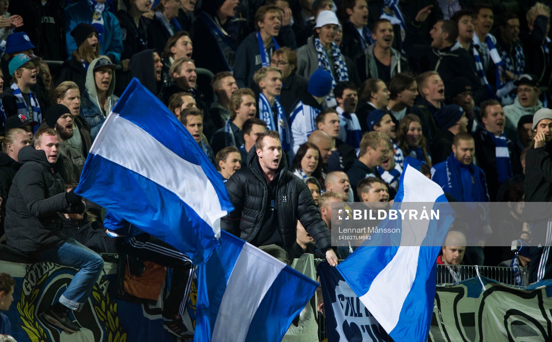 IFK Göteborgs supportrar  i matchen i allsvenskan i