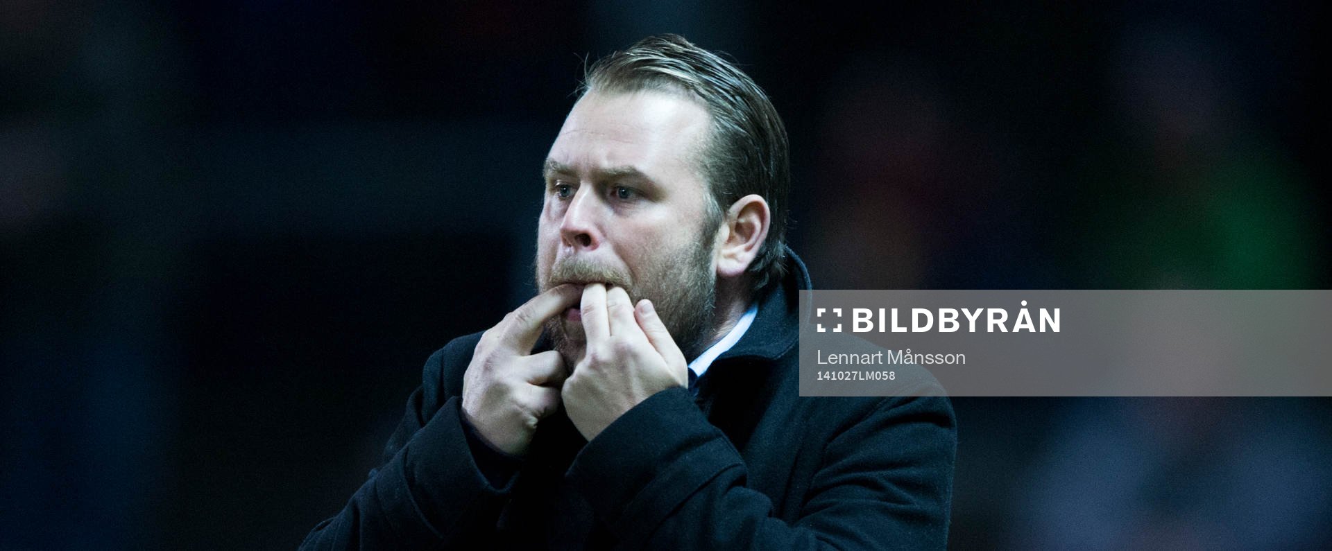 IFK Göteborgs tränare Mikael Stahre  i matchen i