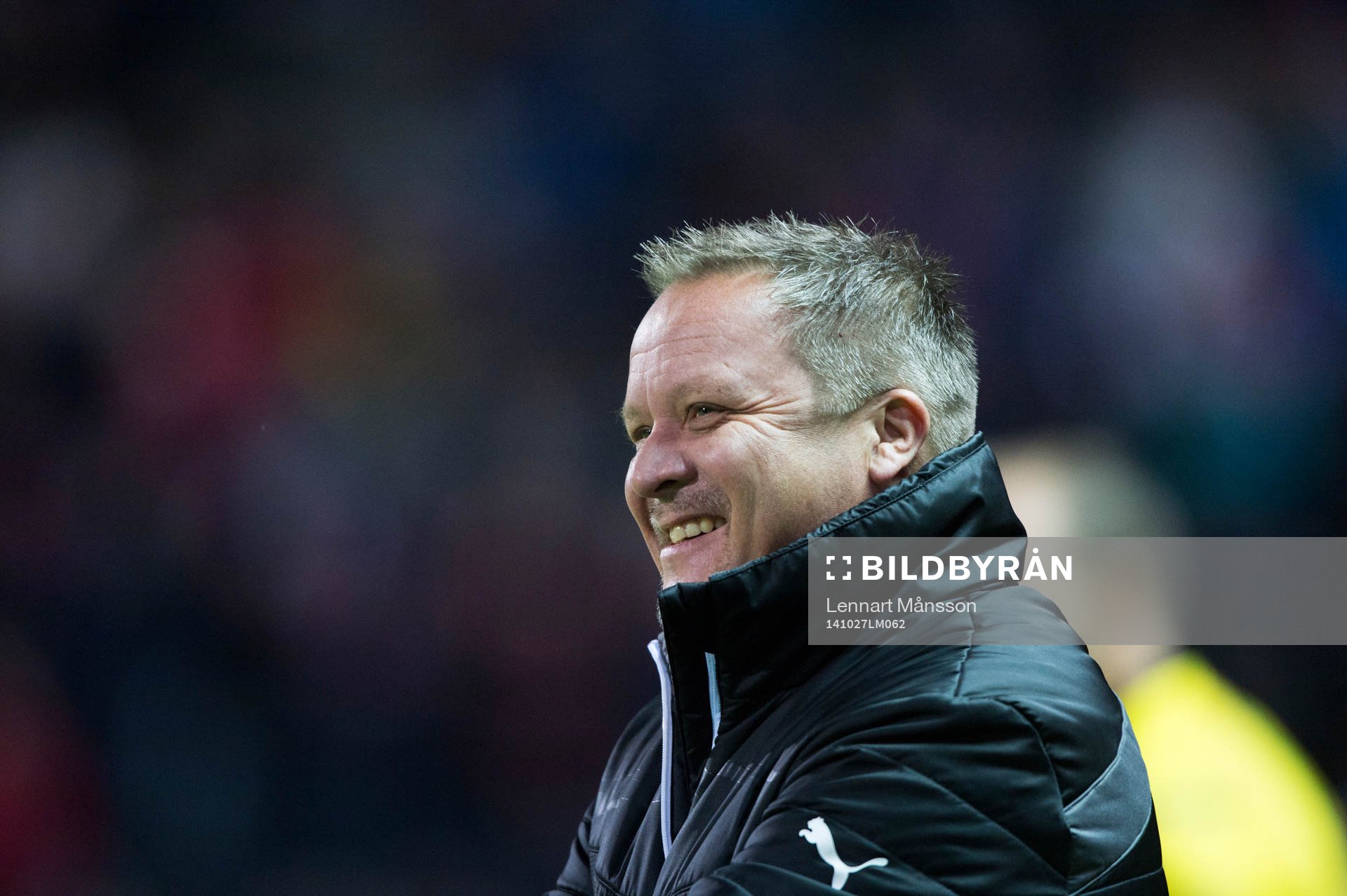 Helsingborgs tränare Roar Hansen  i matchen i allsvenskan