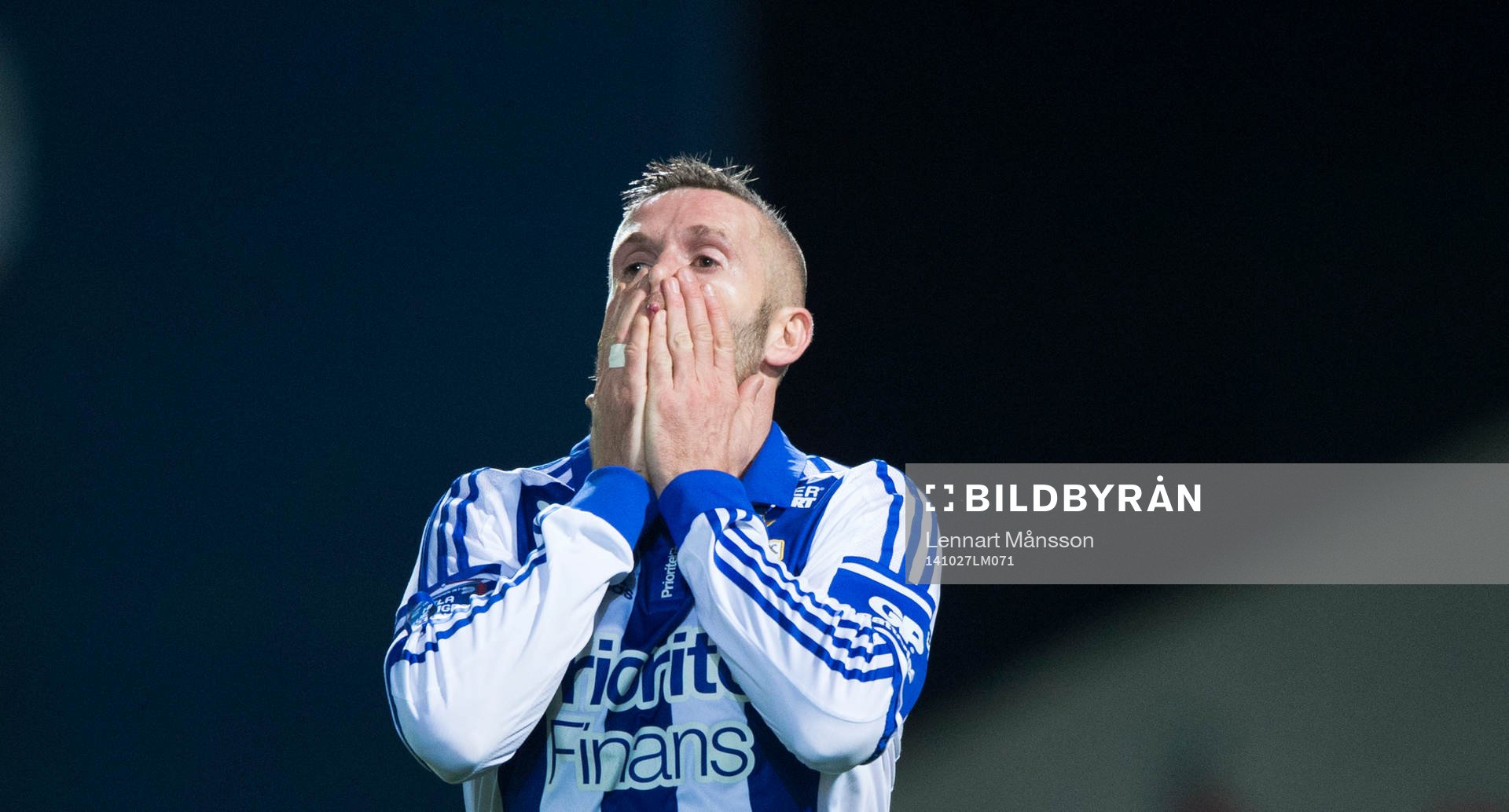 Kjetil Waeheler  i matchen i allsvenskan i fotboll mellan