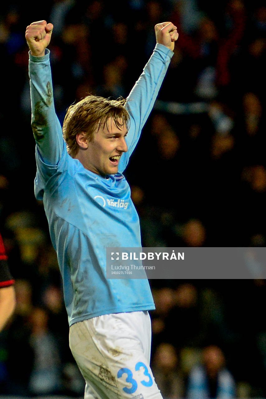 Malmö FFs Emil Forsberg jublar