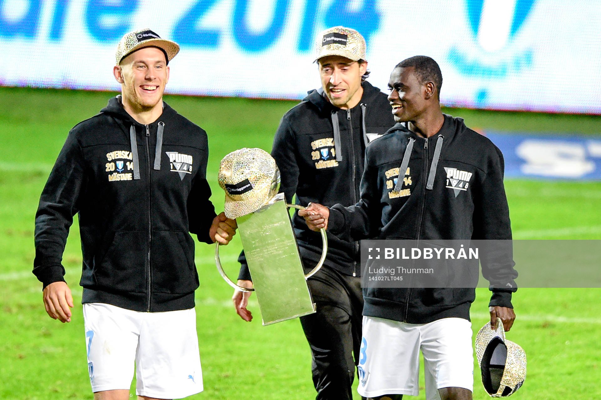 Malmö FFs Magnus Eriksson, Matias Concha och Enock Kofi
