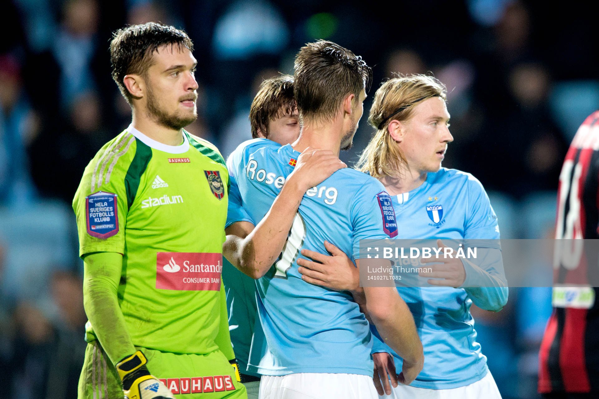 Malmö FFs Markus Rosenberg, Emil Forsberg och Simon Thern