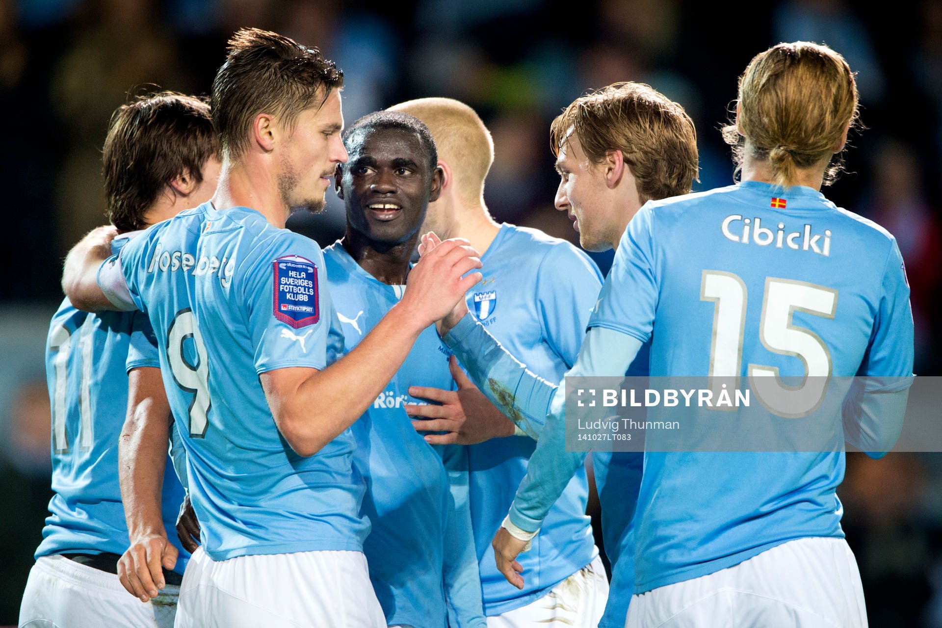 Malmö FFs Markus Rosenberg firas