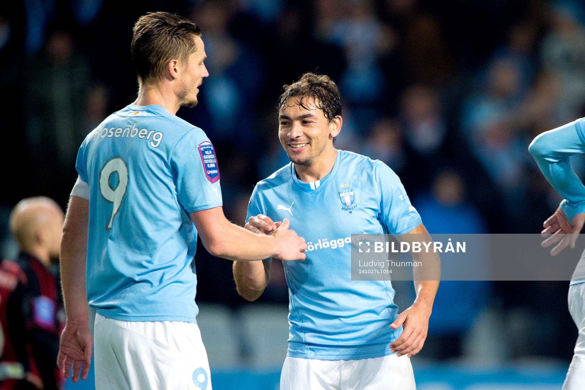 Malmö FFs Markus Rosenberg firas av Ricardo Ferreira Da