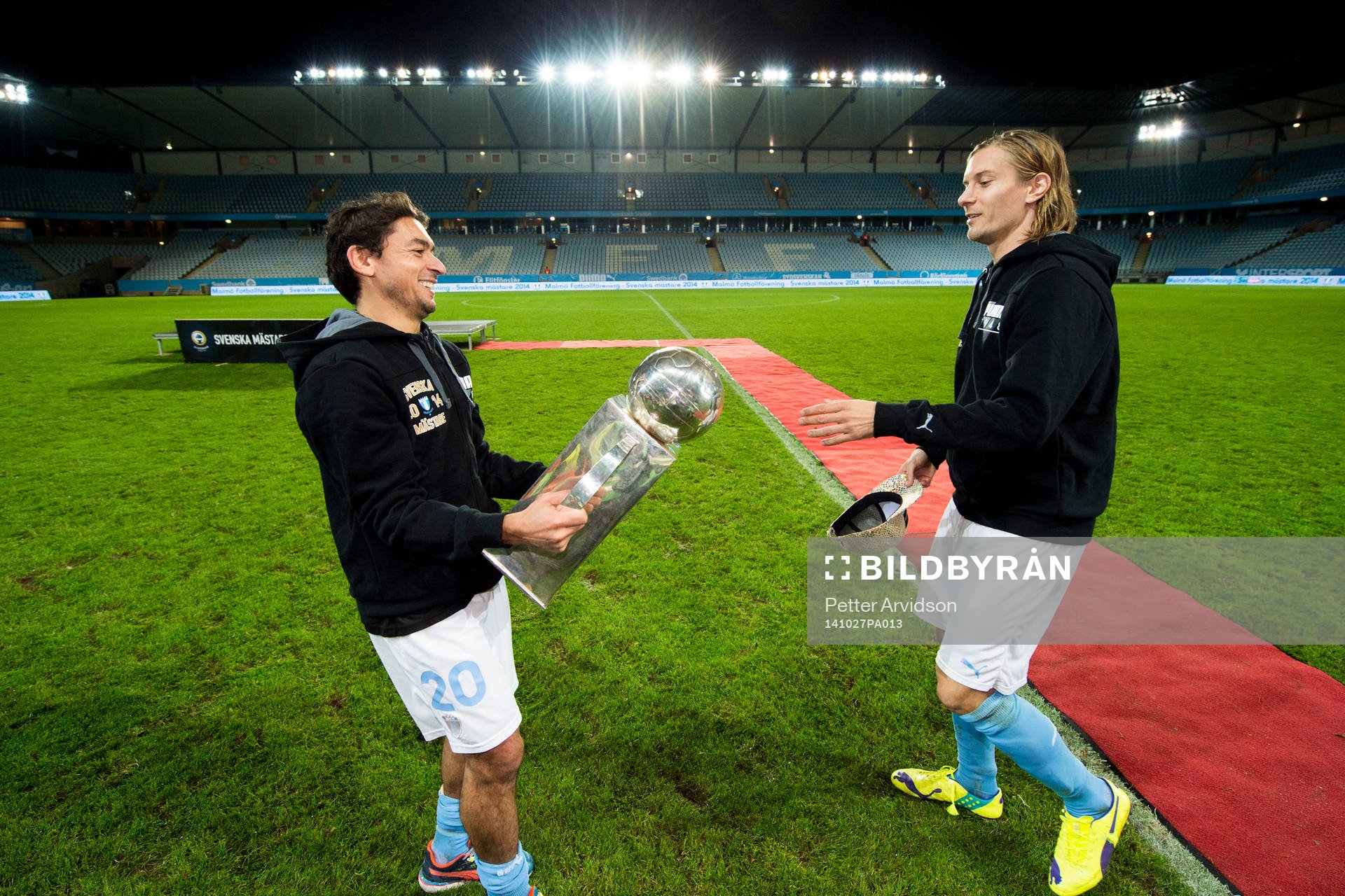 Malmö FFs Ricardo Ferreira Da Silva och Markus Halsti med