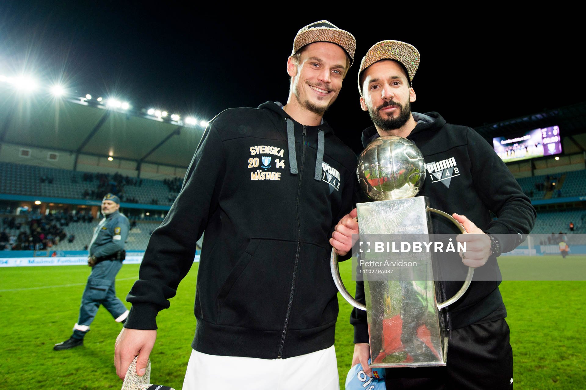 Malmö FFs Markus Rosenberg och Guillermo Molins med