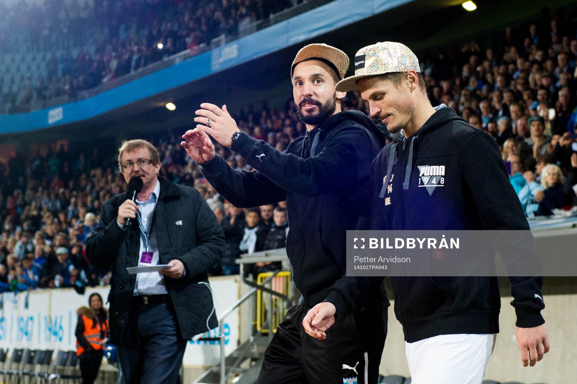 Malmö FFs Guillermo Molins och Markus Rosenberg