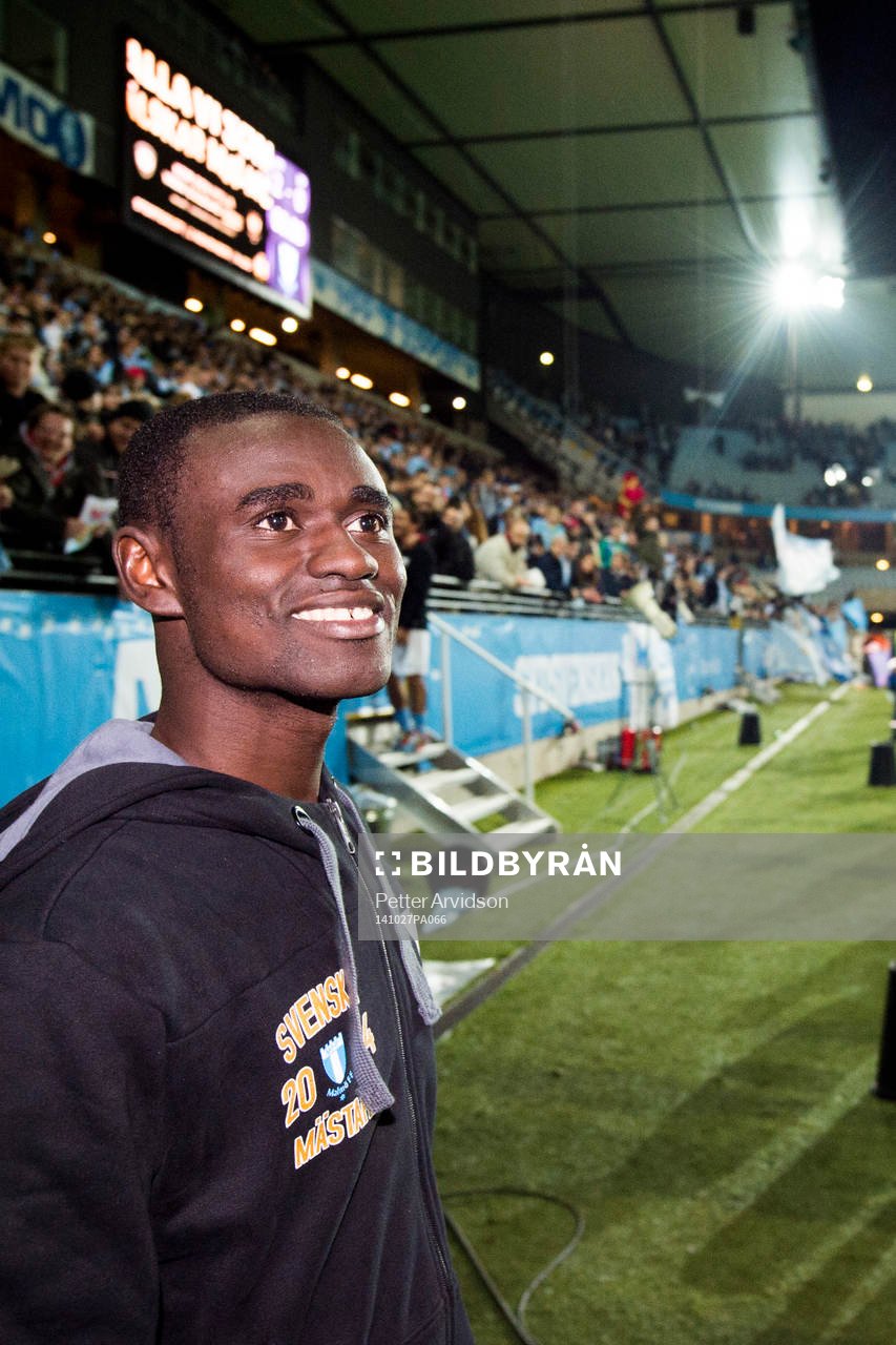 Malmö FFs Enock Kofi Adu är Svensk Mästare med Malmö FF