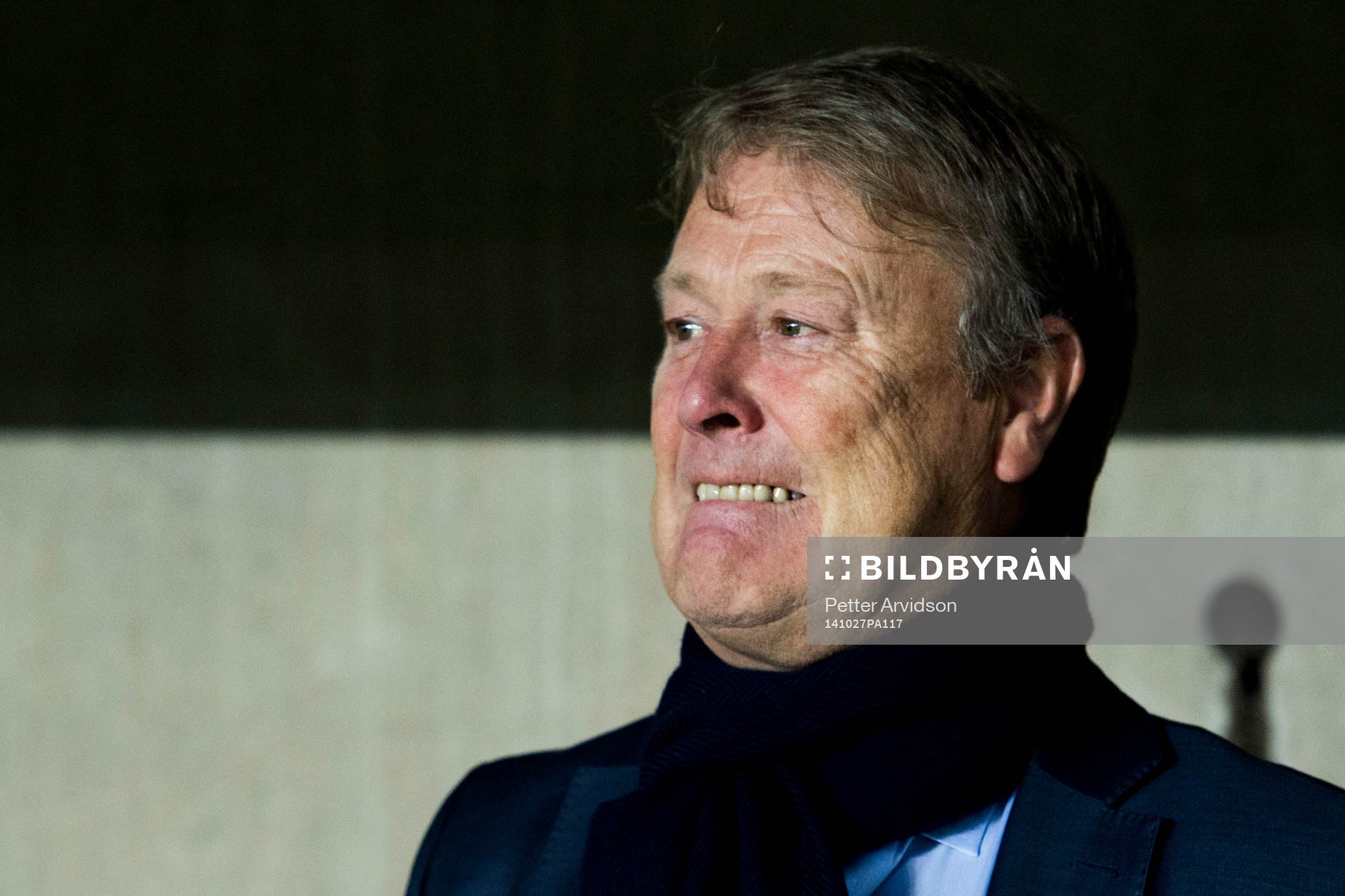 Malmö FFs tränare Åge Hareide sammanbiten