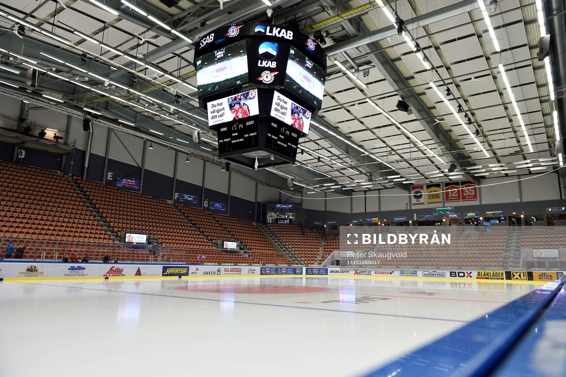 Coop Norrbotten Arena innan ishockeymatchen i SHL mellan