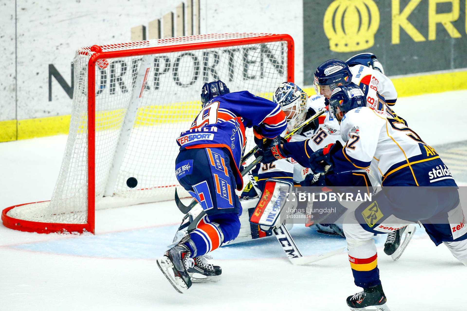 Växjös Tuomas Kiiskinen kvitterar till 1-1