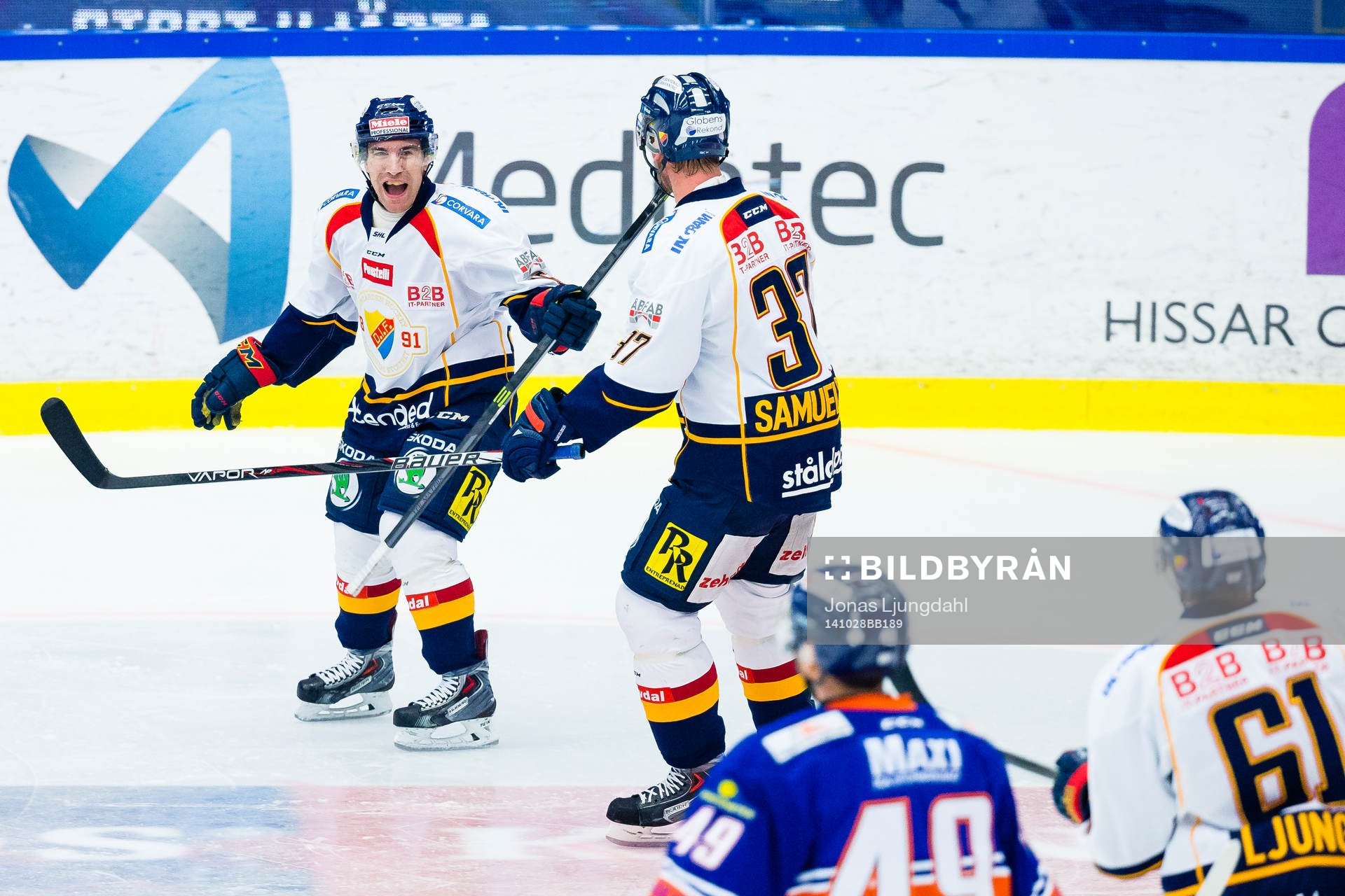 Djurgårdens Steve Saviano jublar