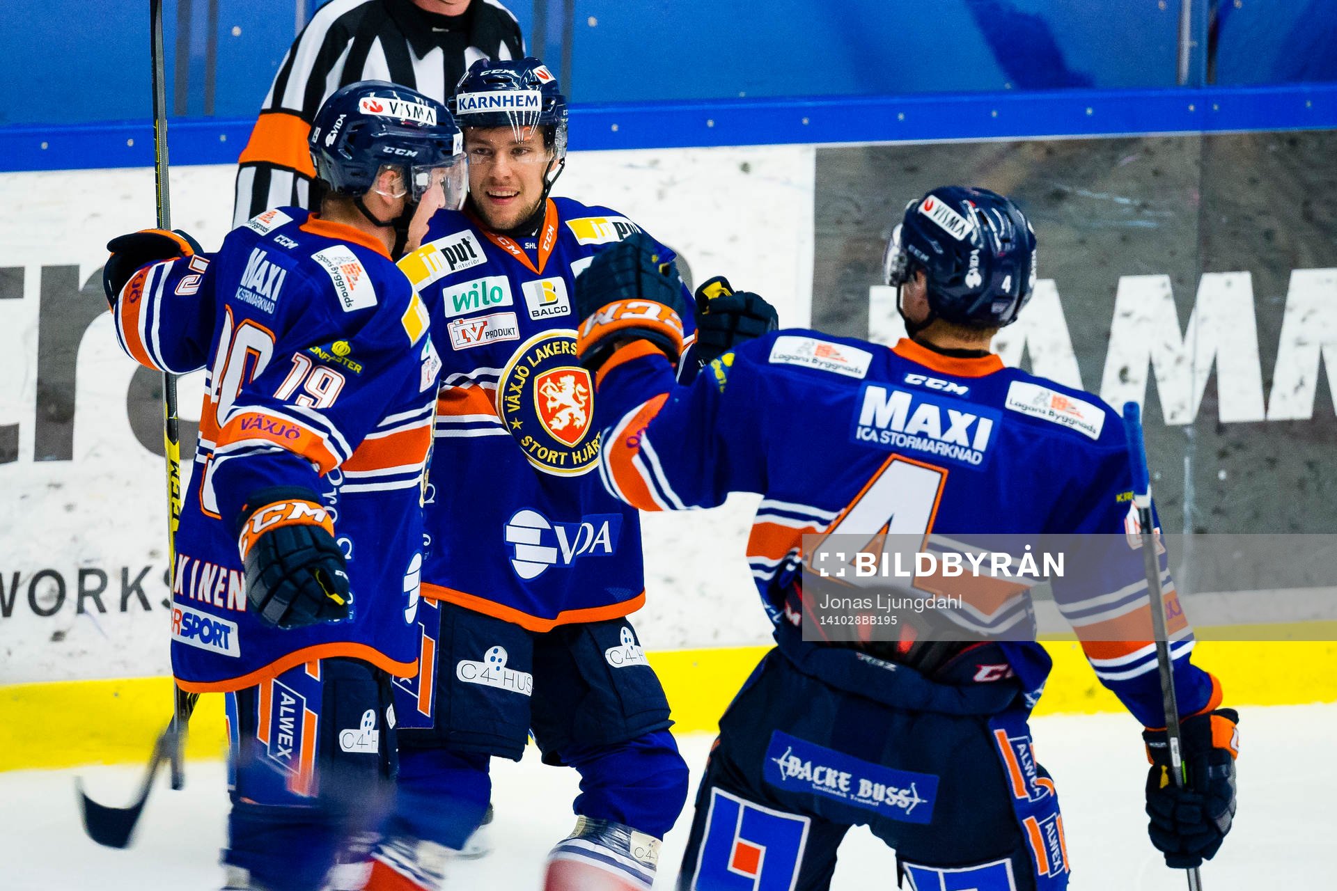 Växjös Tuomas Kiiskinen, Robert Rosén och Niclas