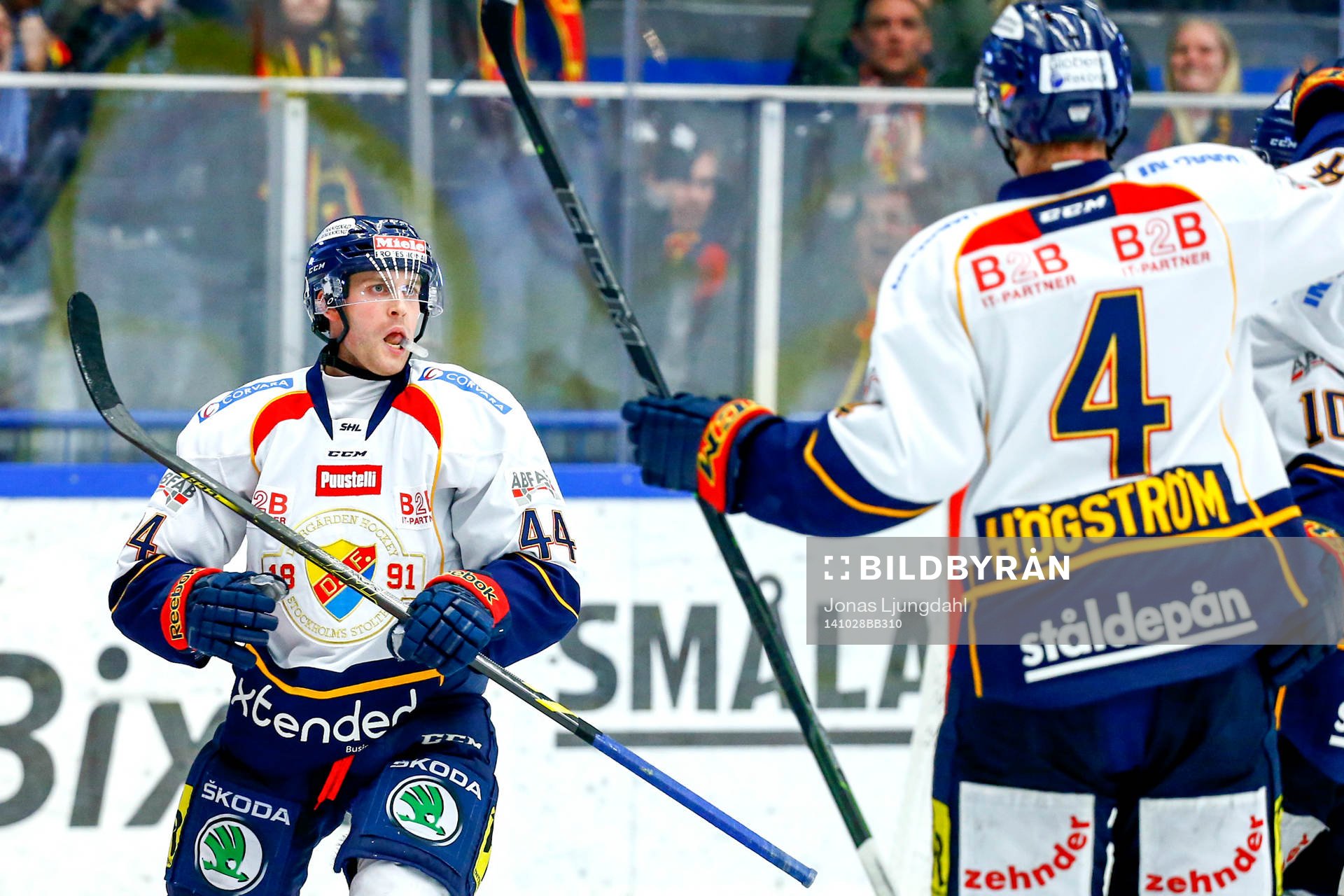 Djurgårdens Mattias Guter jublar