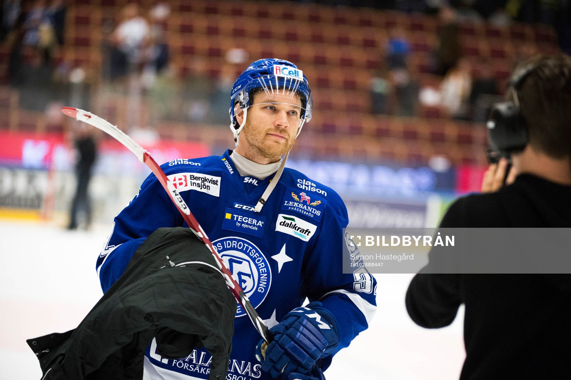 Leksands Jens Bergenström jublar