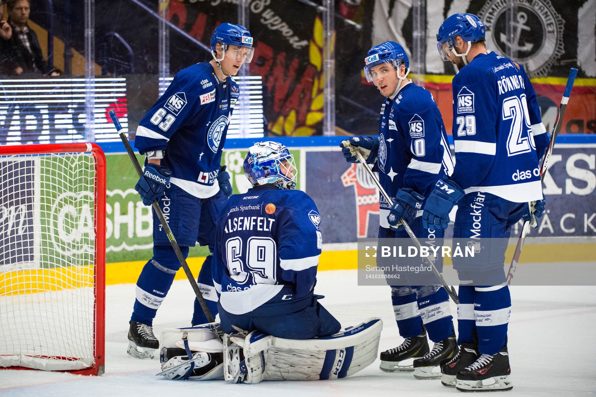 Leksands Fredrik Händemark, Brian Connelly och Joonas