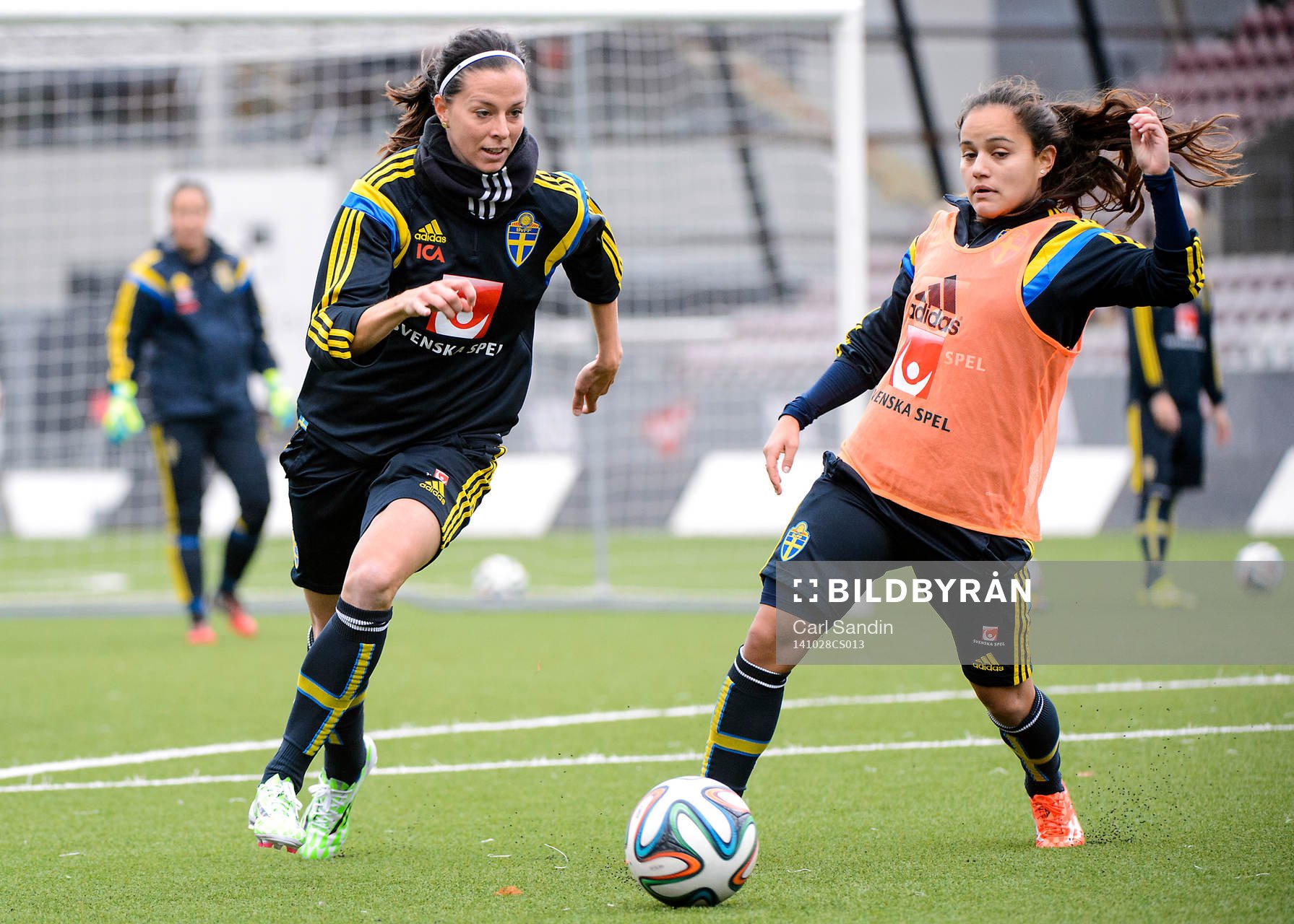 Sveriges Lotta Schelin och Malin Diaz