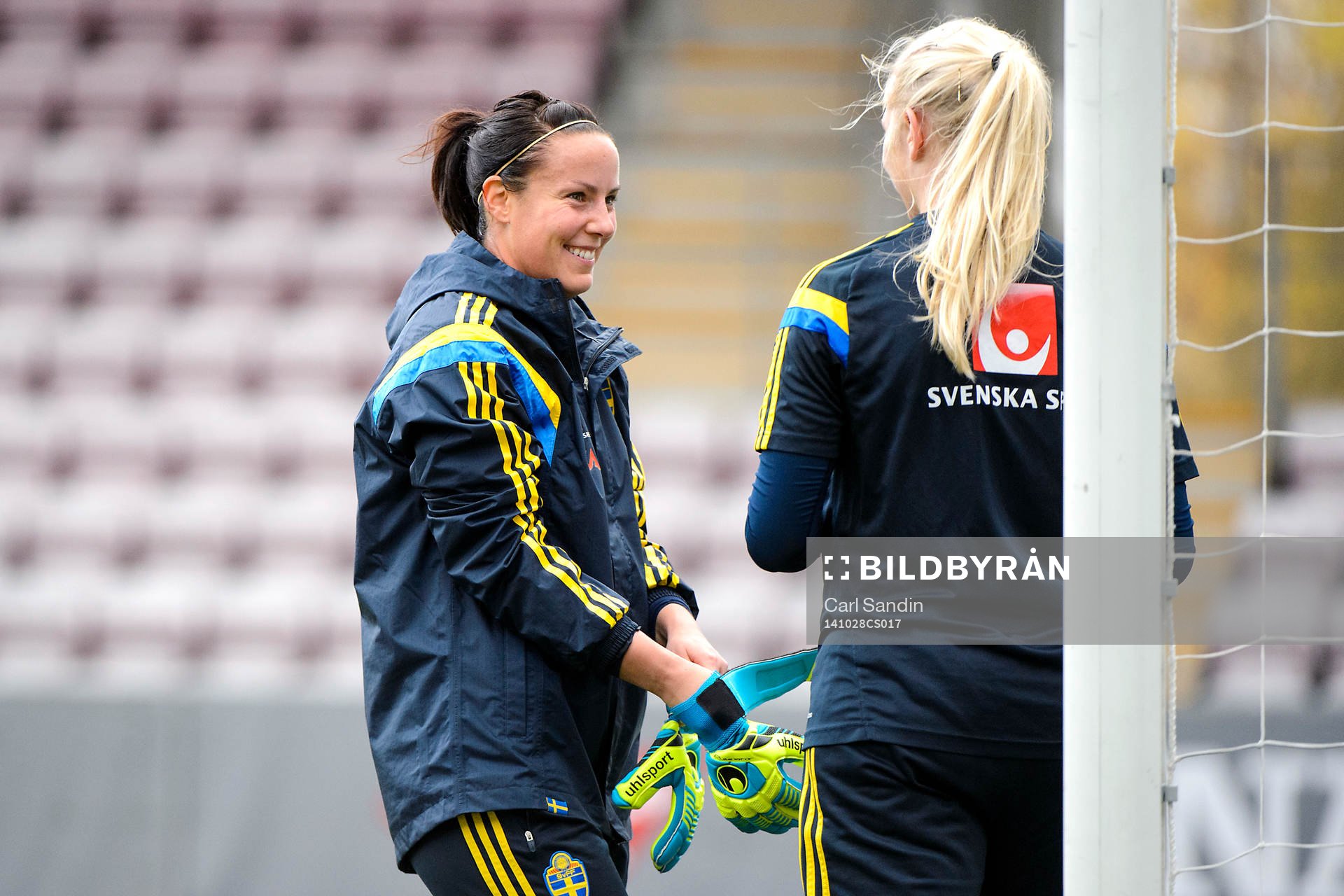 Sveriges målvakt Carola Söberg