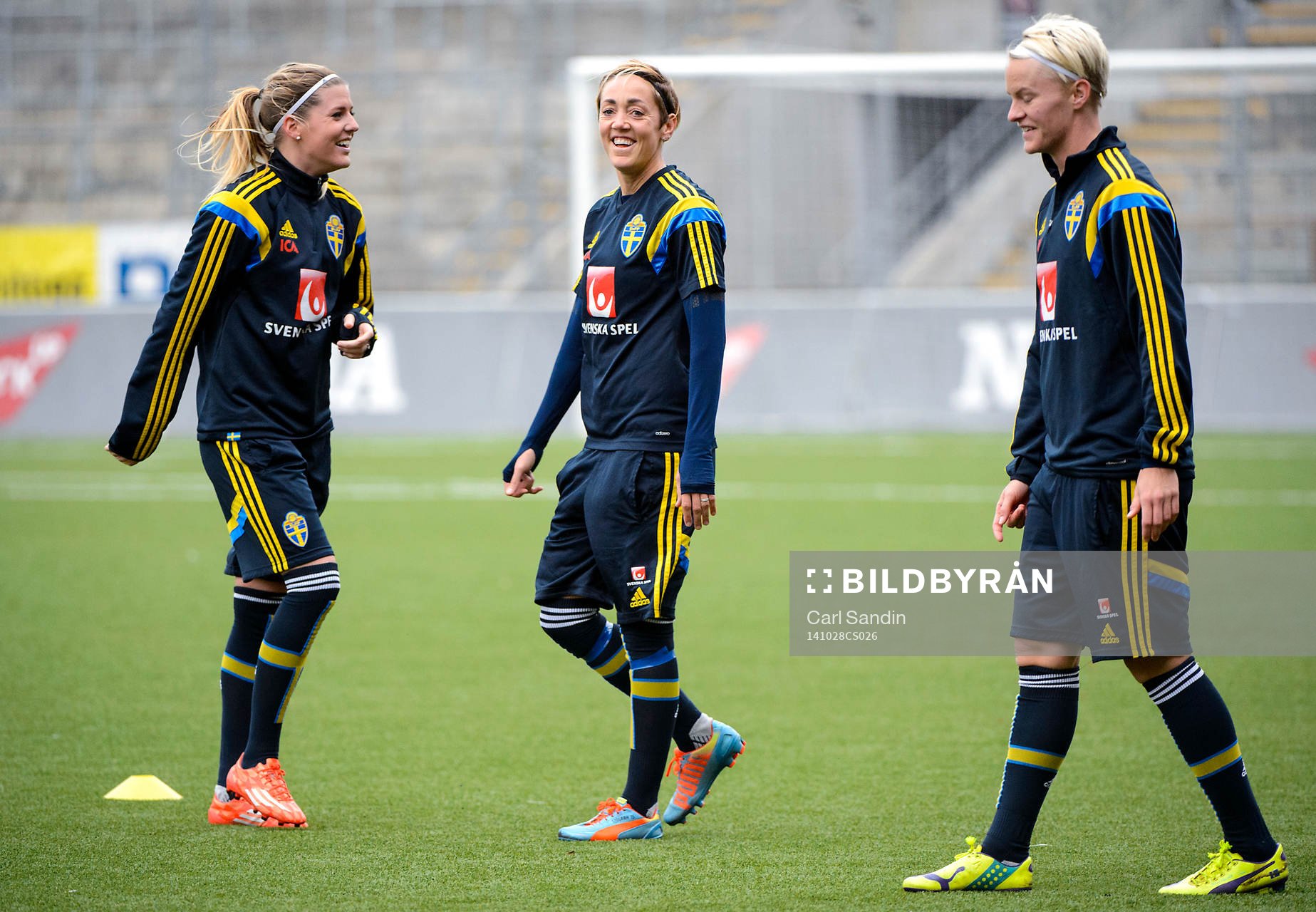 Sveriges Olivia Schough, Therese Sjögran och Nilla Fischer