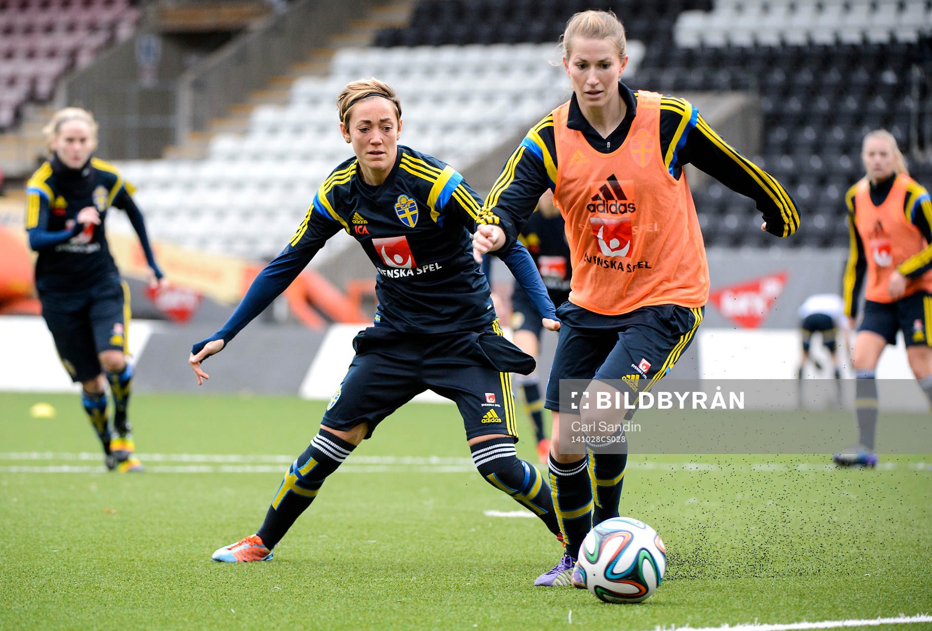 Sveriges Therese Sjögran och Emma Berglund