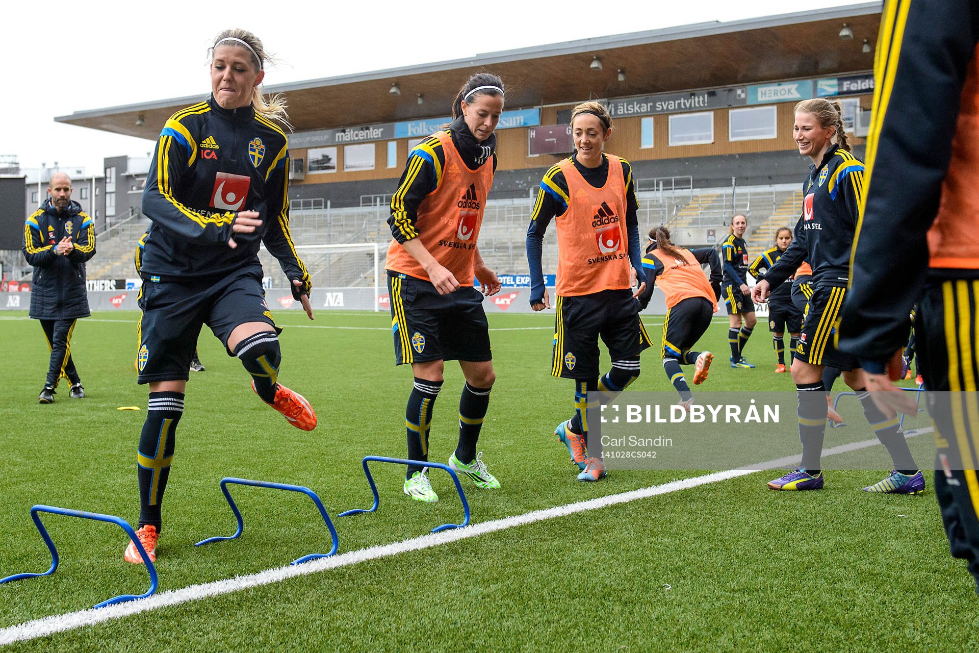 Sveriges Olivia Schough, Lotta Schelin och Therese Sjögran