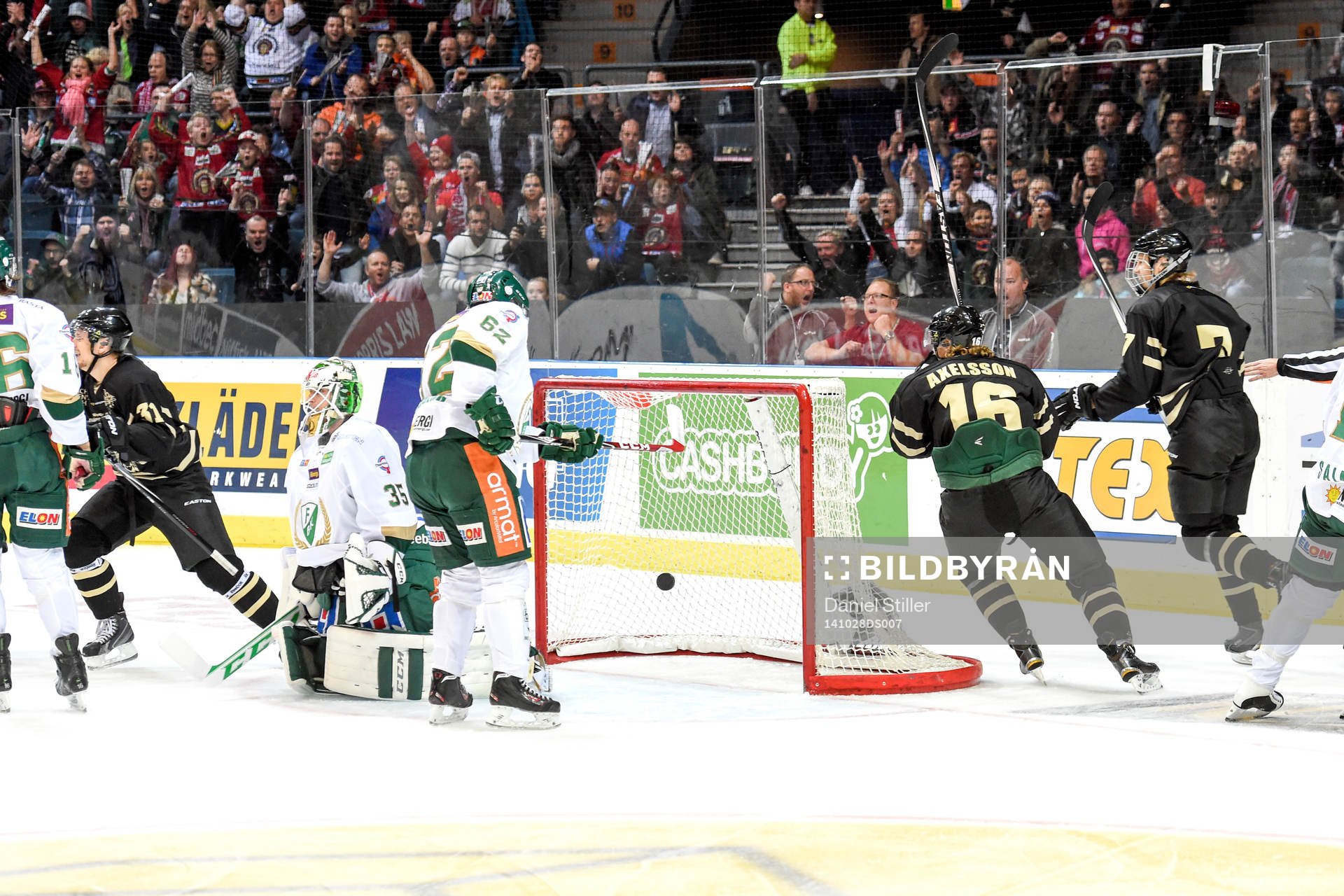 Frölundas Erik Karlsson kvitterar till 1-1 genom Erik