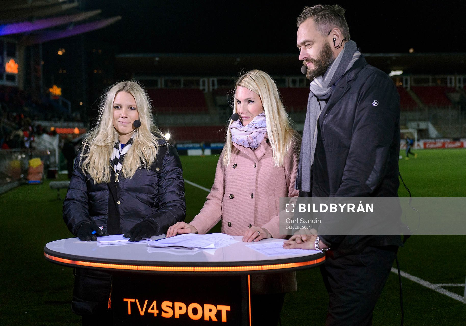 Anna Brolin, Hanna Marklund, och Olof Lundh, TV4 Sport