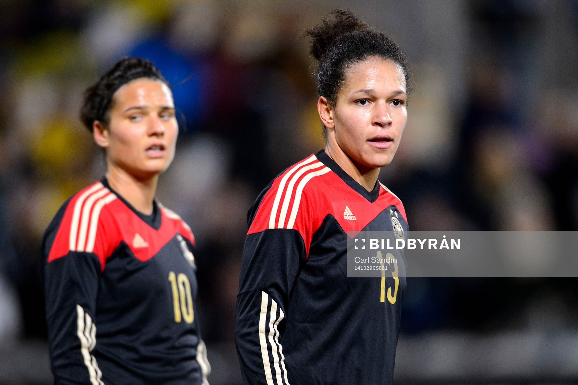 Tysklands Dzsenifer Marozsan och Celia Sasic