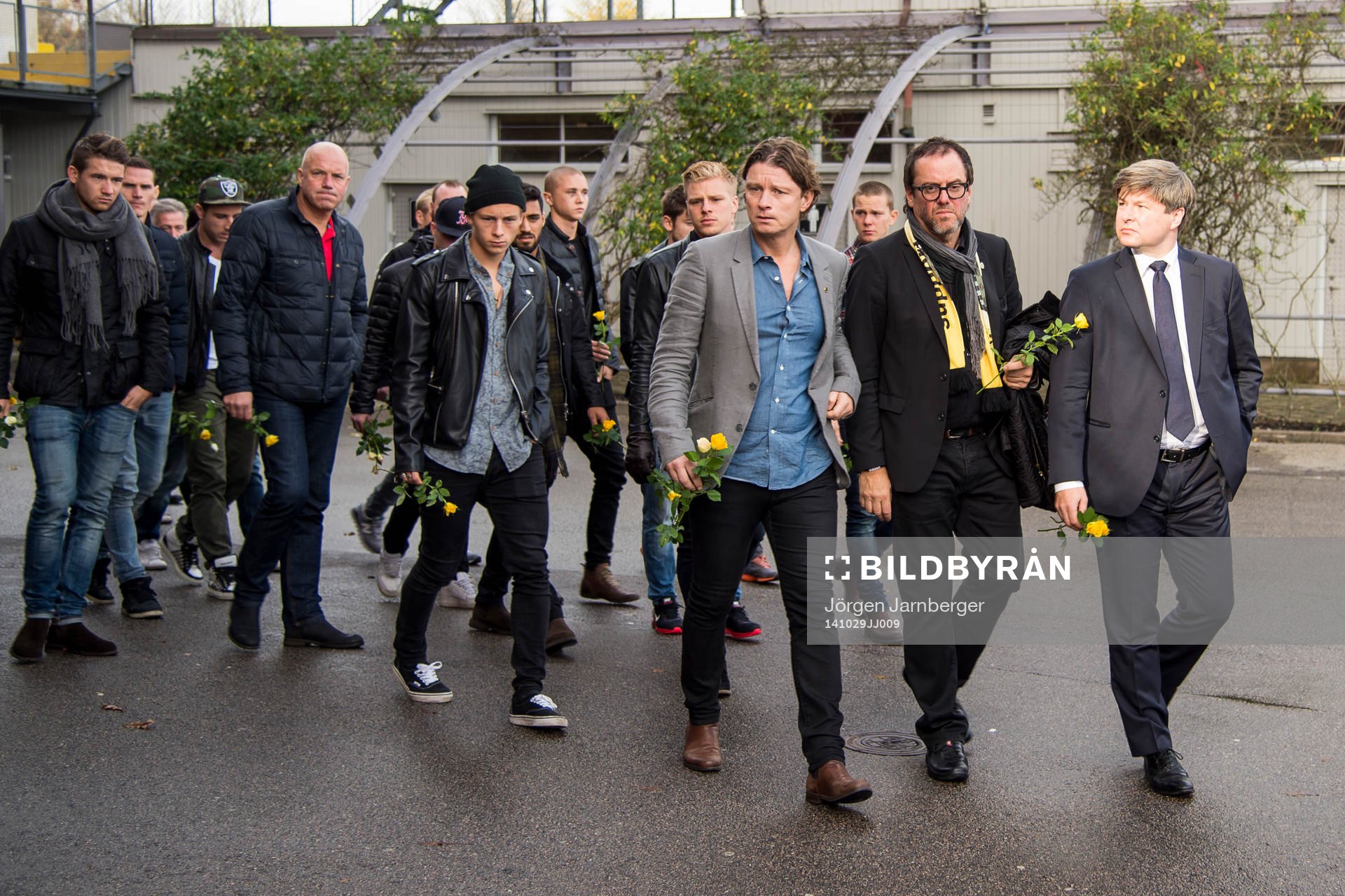 Elfsborgs styrelse, spelare och anställda kommer till