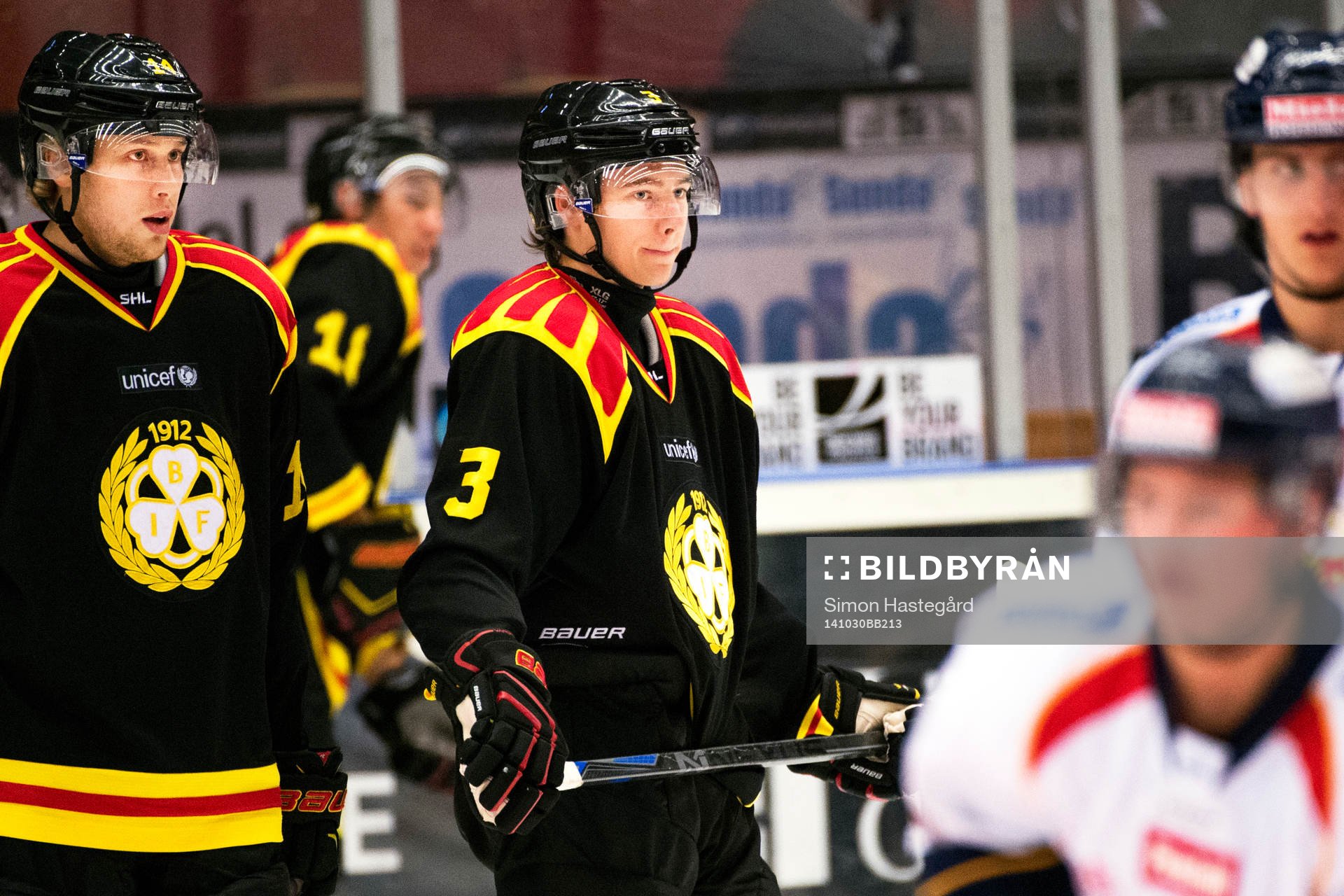 Brynäs David Westlund och Christian Djoos före