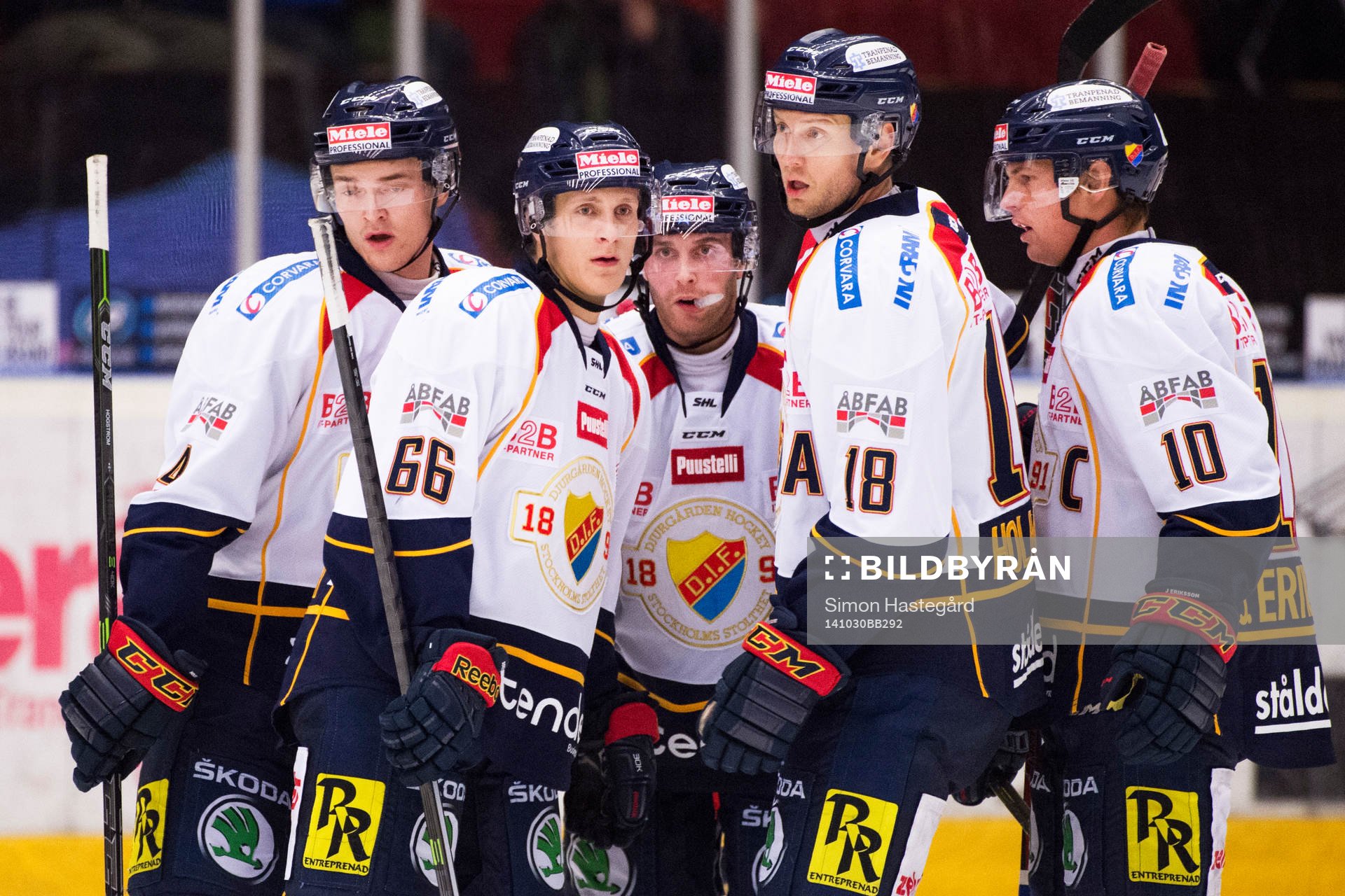 Djurgårdens Marcus Högström, Marcus Sörensen, Mattias