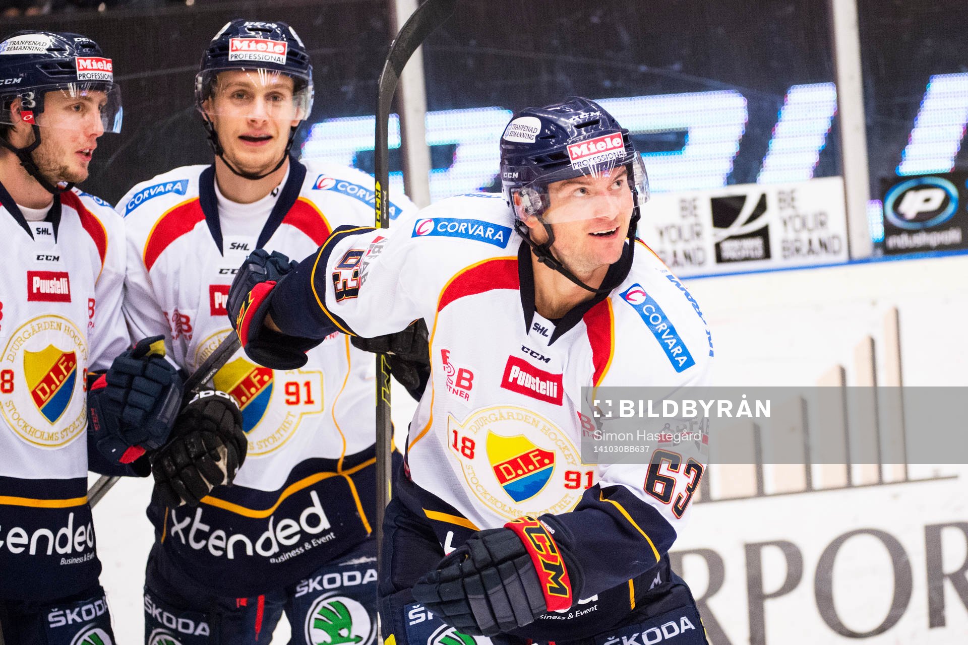 Djurgårdens  Alexander Fällström och Vjatjeslav Trukhno,