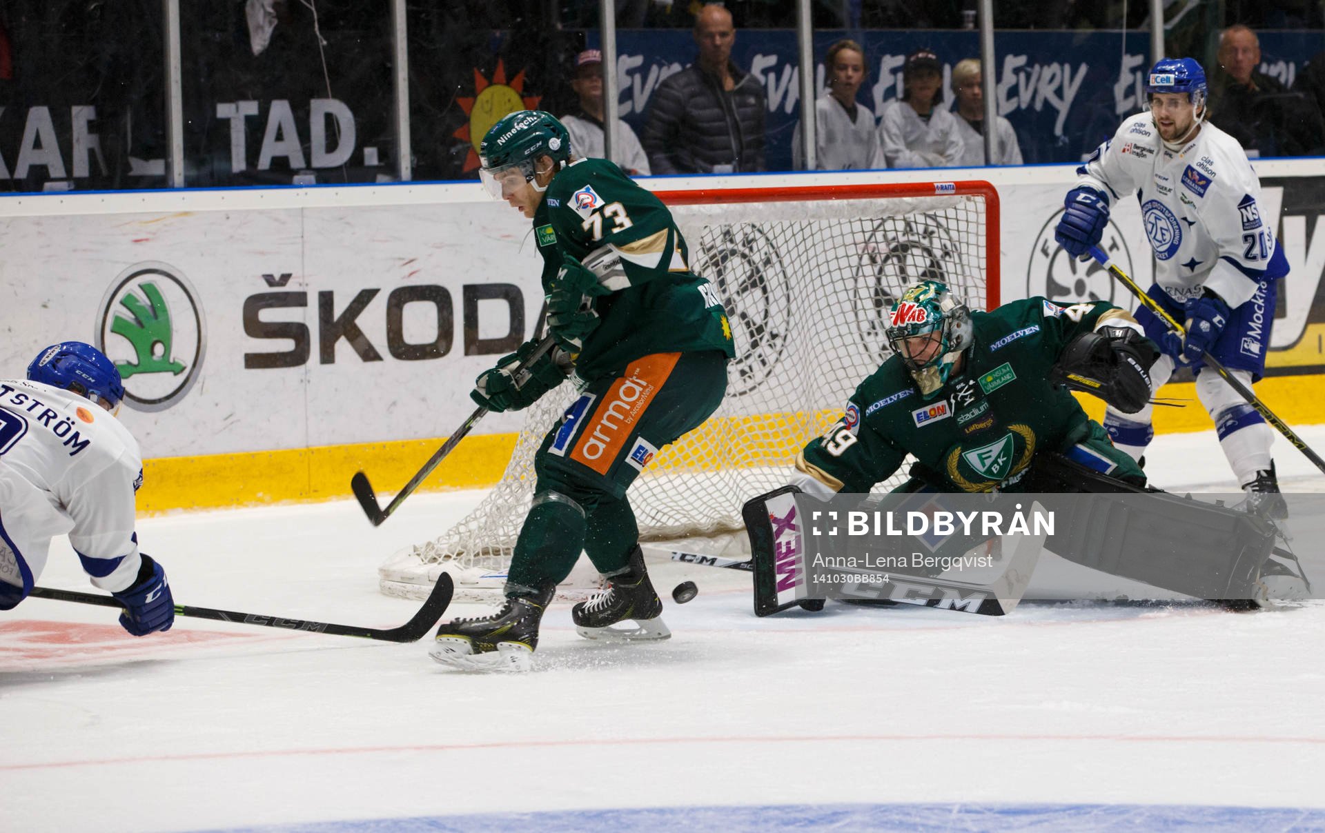 Färjestads målvakt Justin Pogge