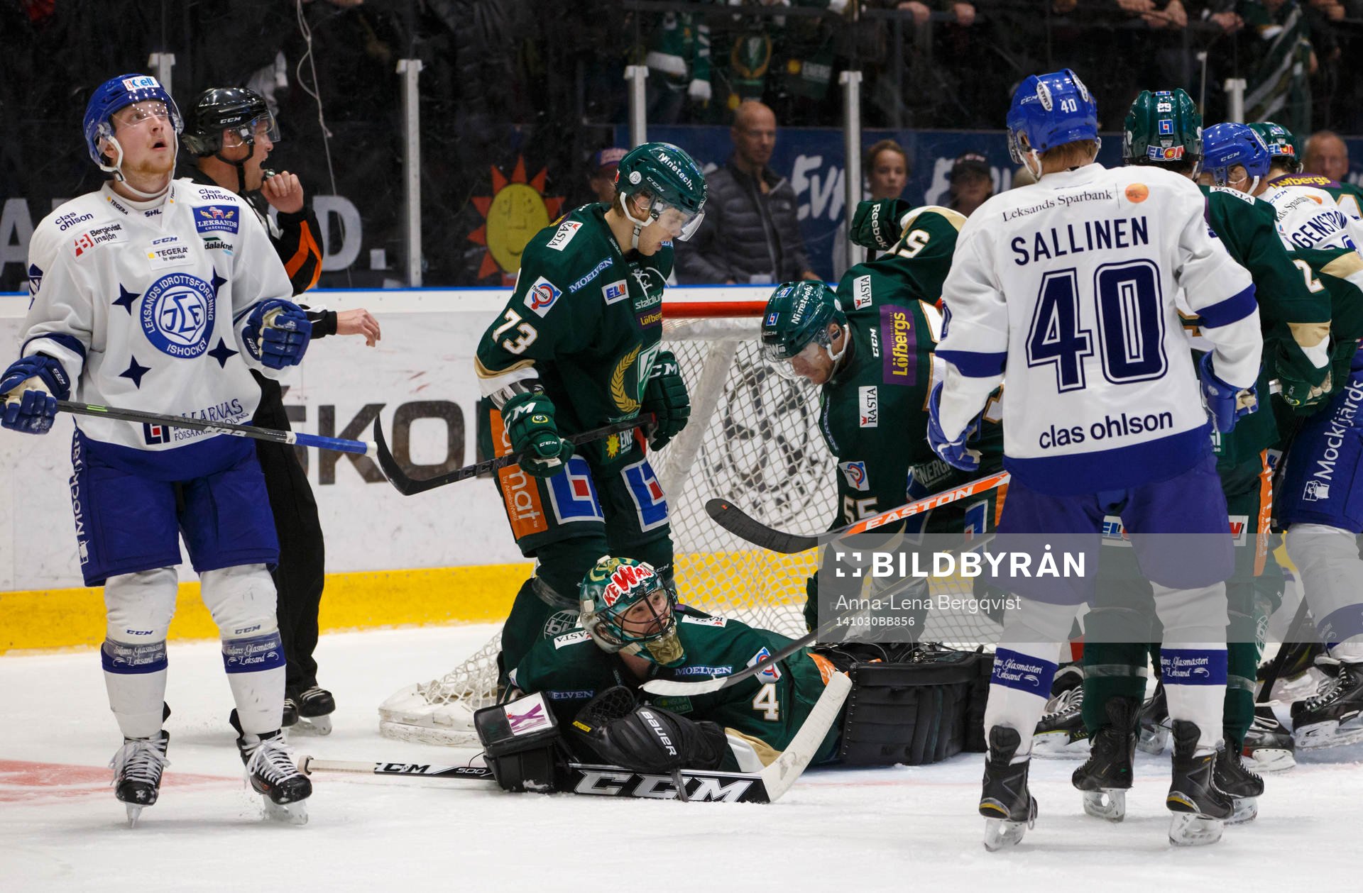 Färjestads målvakt Justin Pogge