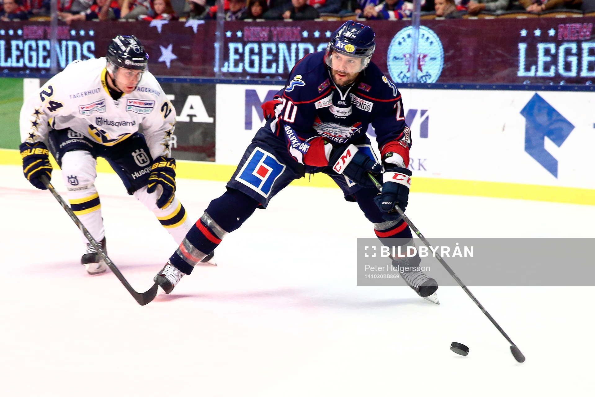 s Erik Christensen och Linköpings Jeff Taffe