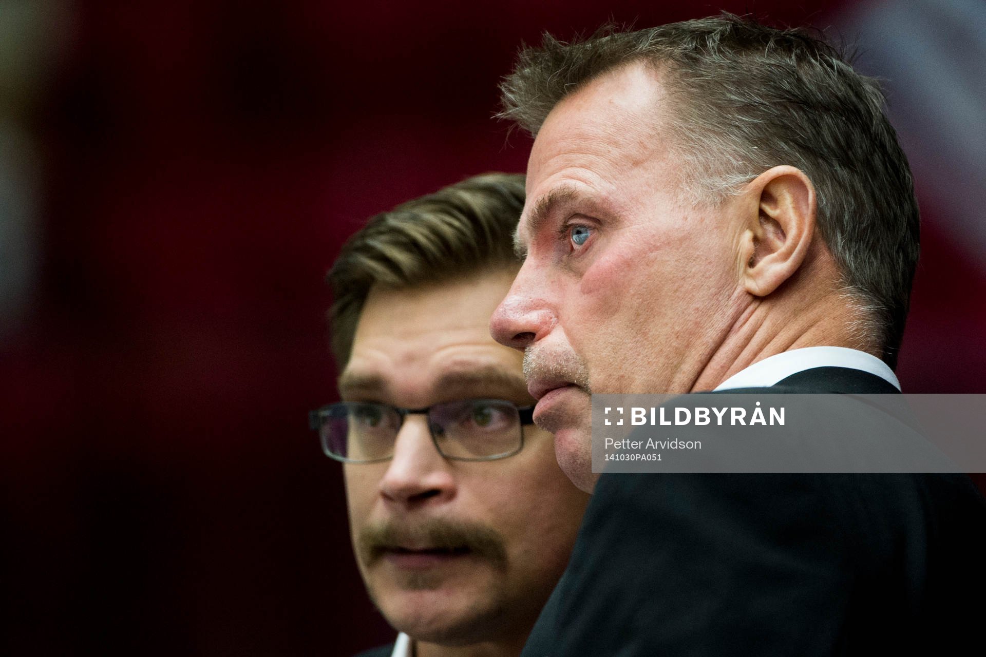 Malmö Redhawks tränare Mats Lusth och assisterande