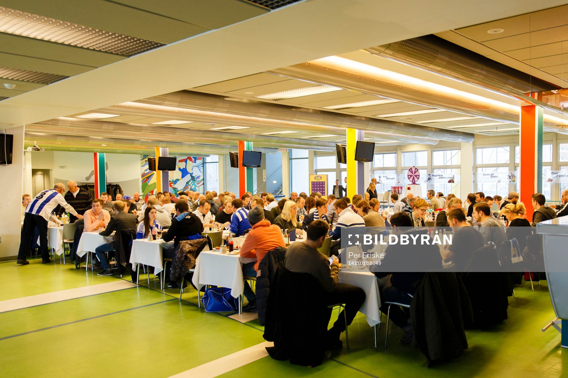 Brunch för IFK supportrar innan fotbollsmatchen i