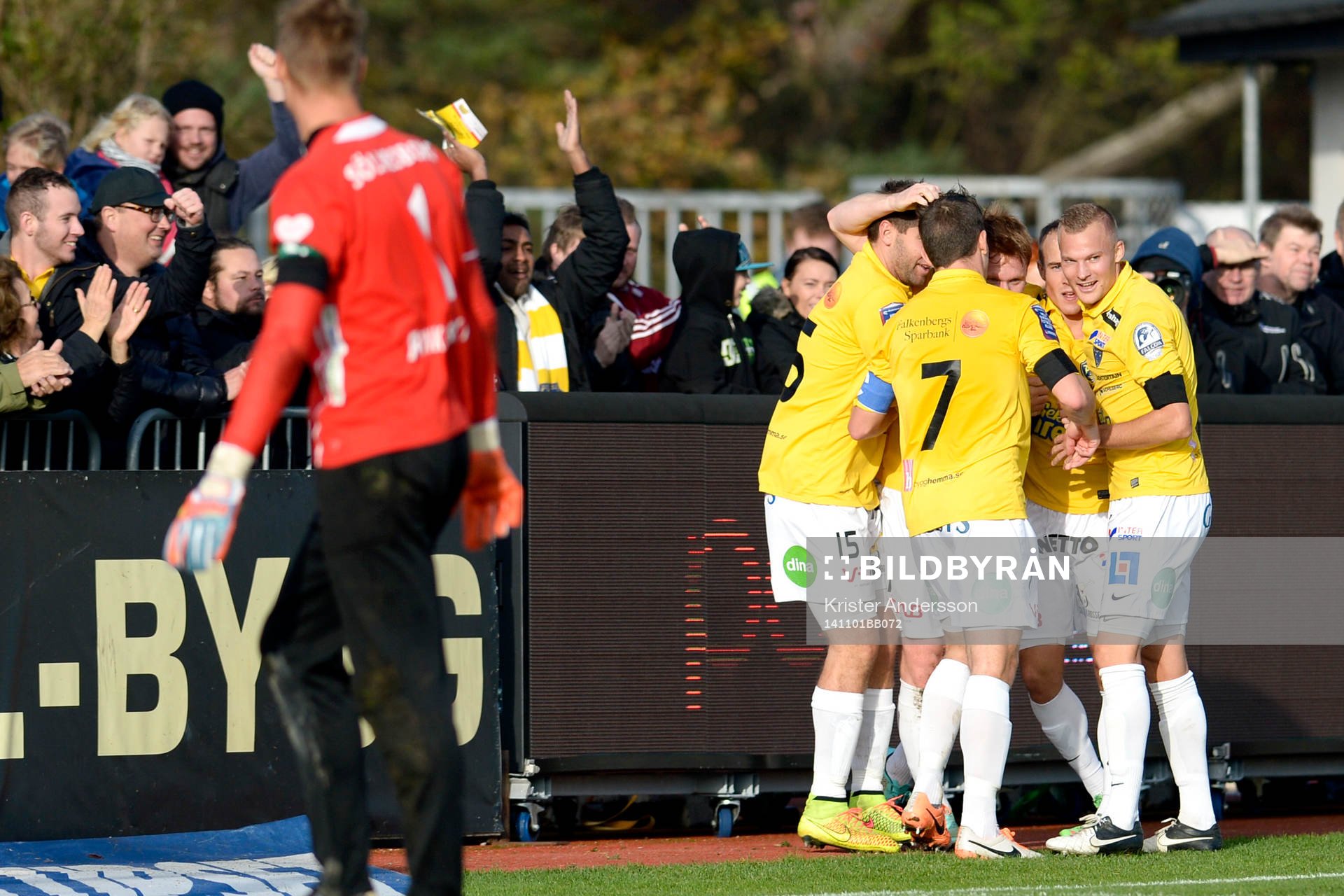 Falkenbergs Dan Keat jublar